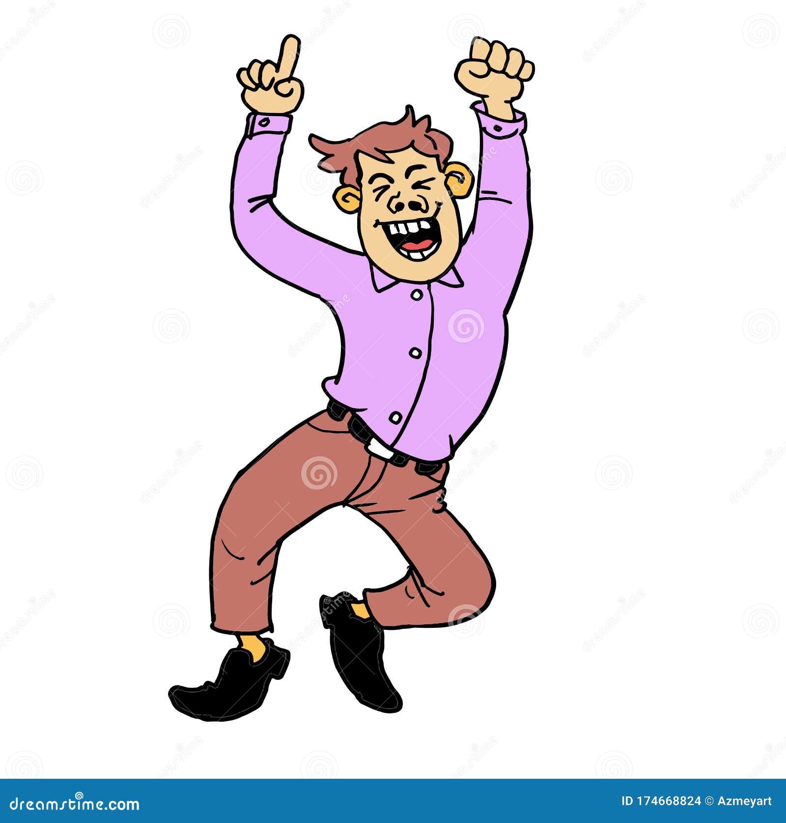 Cartoon Happy Successful Man Jumping Stock Vector - Illustration of happy, casual: 174668824 Cartoon Happy Successful Man Jumping Stock Vector - Illustration of happy, casual: 174668824