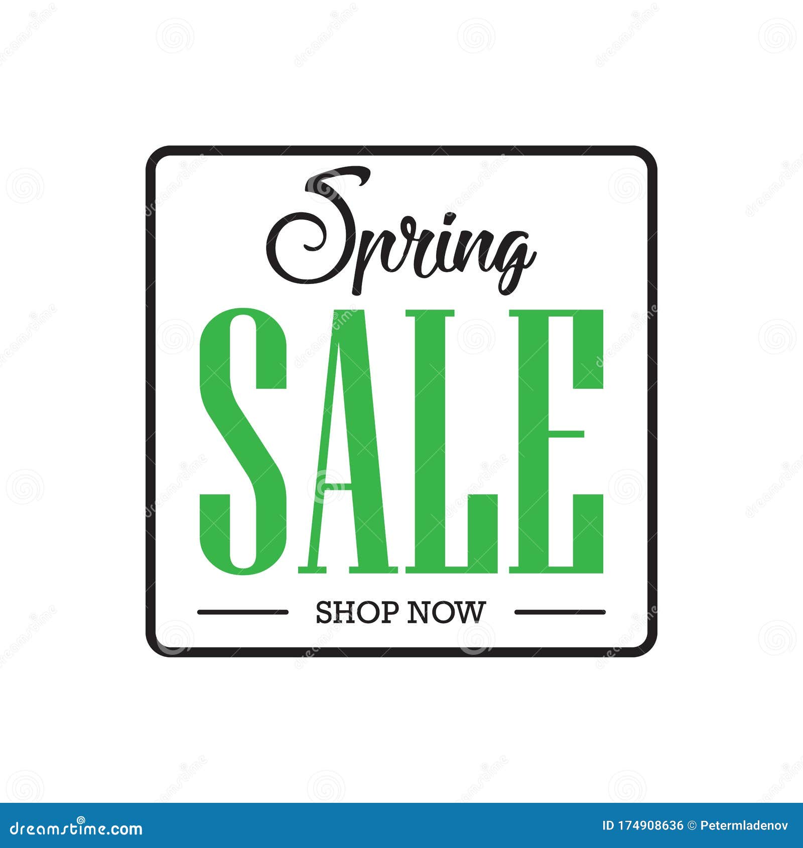 SPRING Sale Advertisement. Clearance, Discount, Promotion. Banner for ...