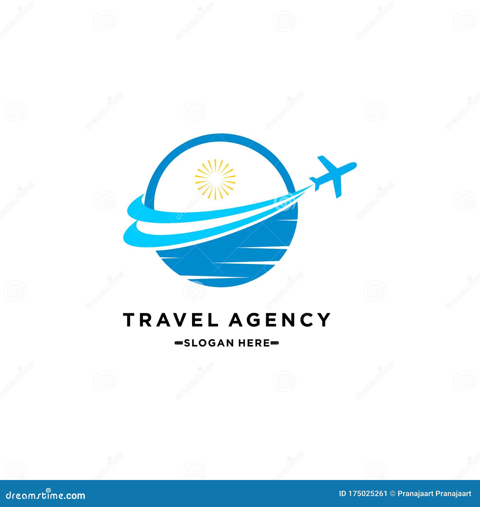 Travel Agency Vector Logo Template. Holiday Logo Template. Airplane ...