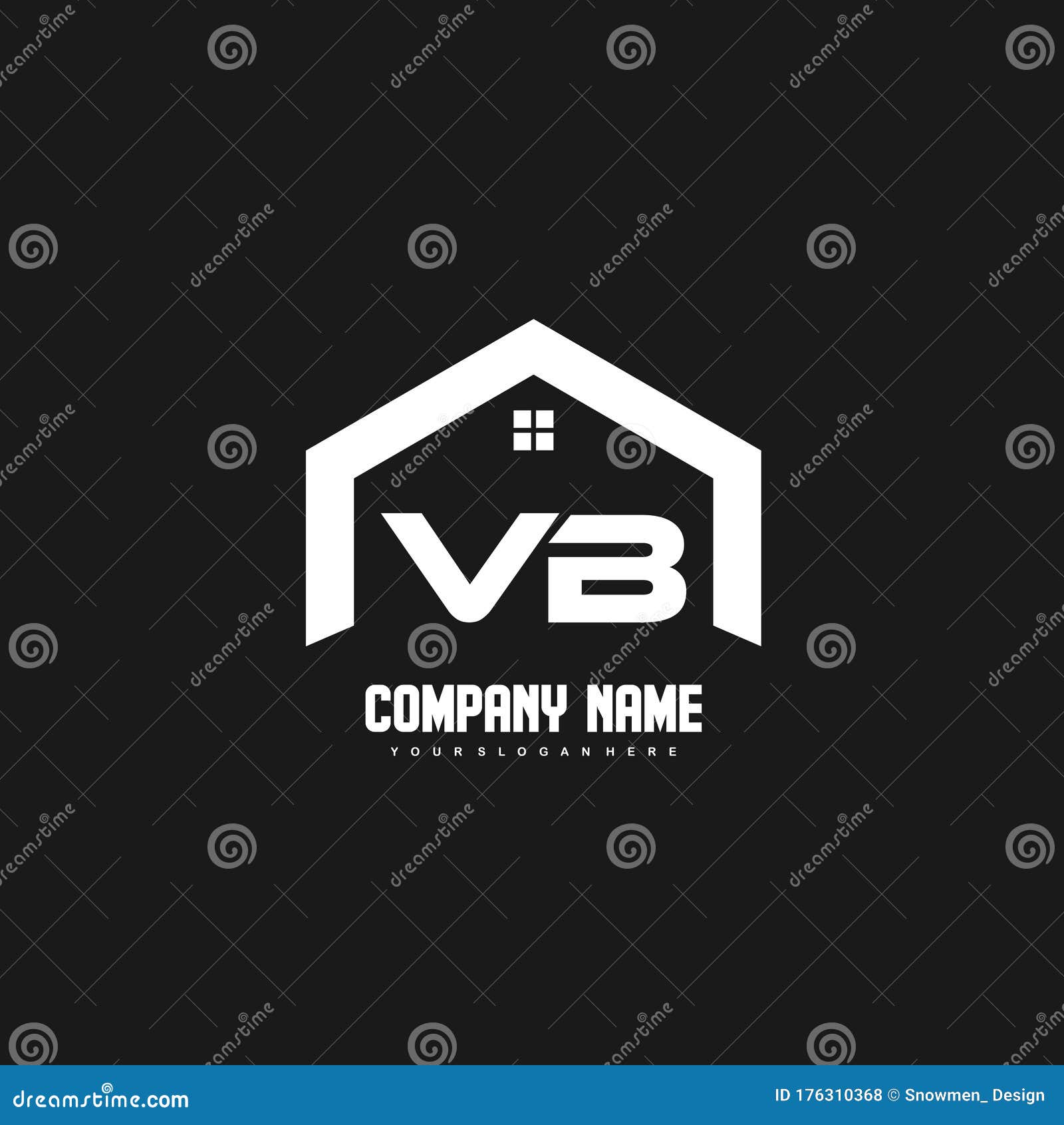 Initial Letters Construction Logo Design Vector Stock Vector ...