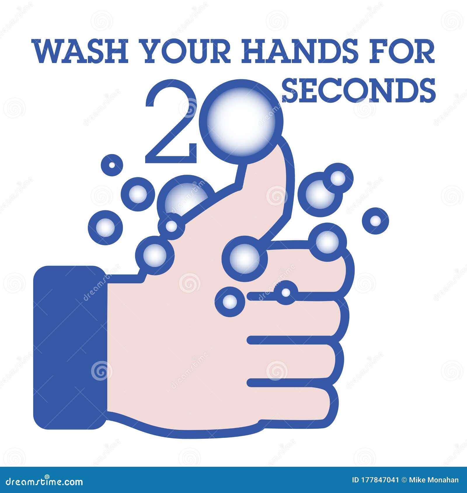 an-icon-that-shows-how-long-to-wash-your-hands-stock-vector