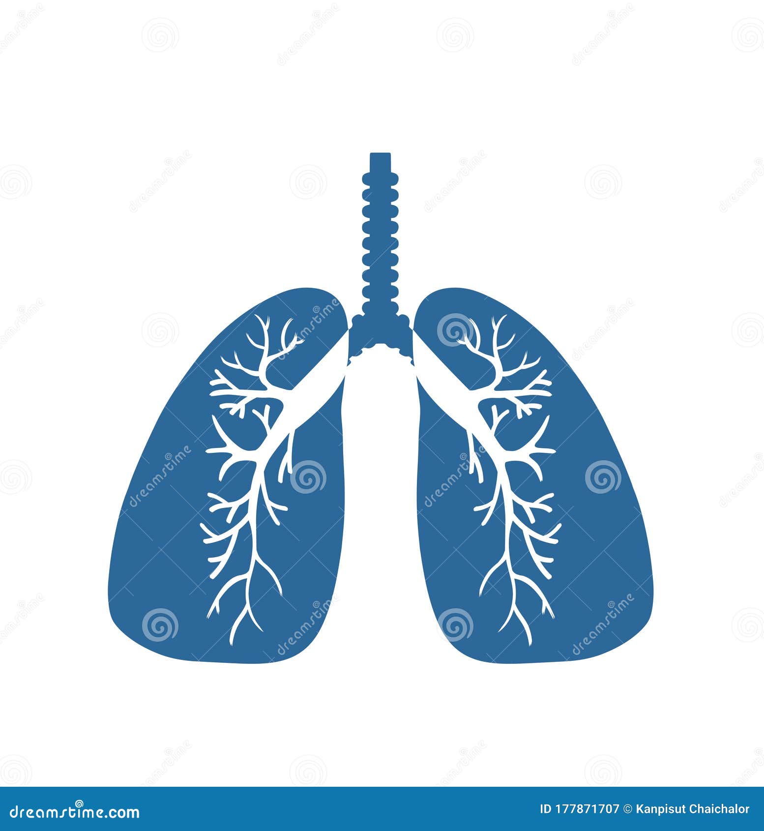 Lung Logo Design, Technology Healthcare And Medical Icon vector