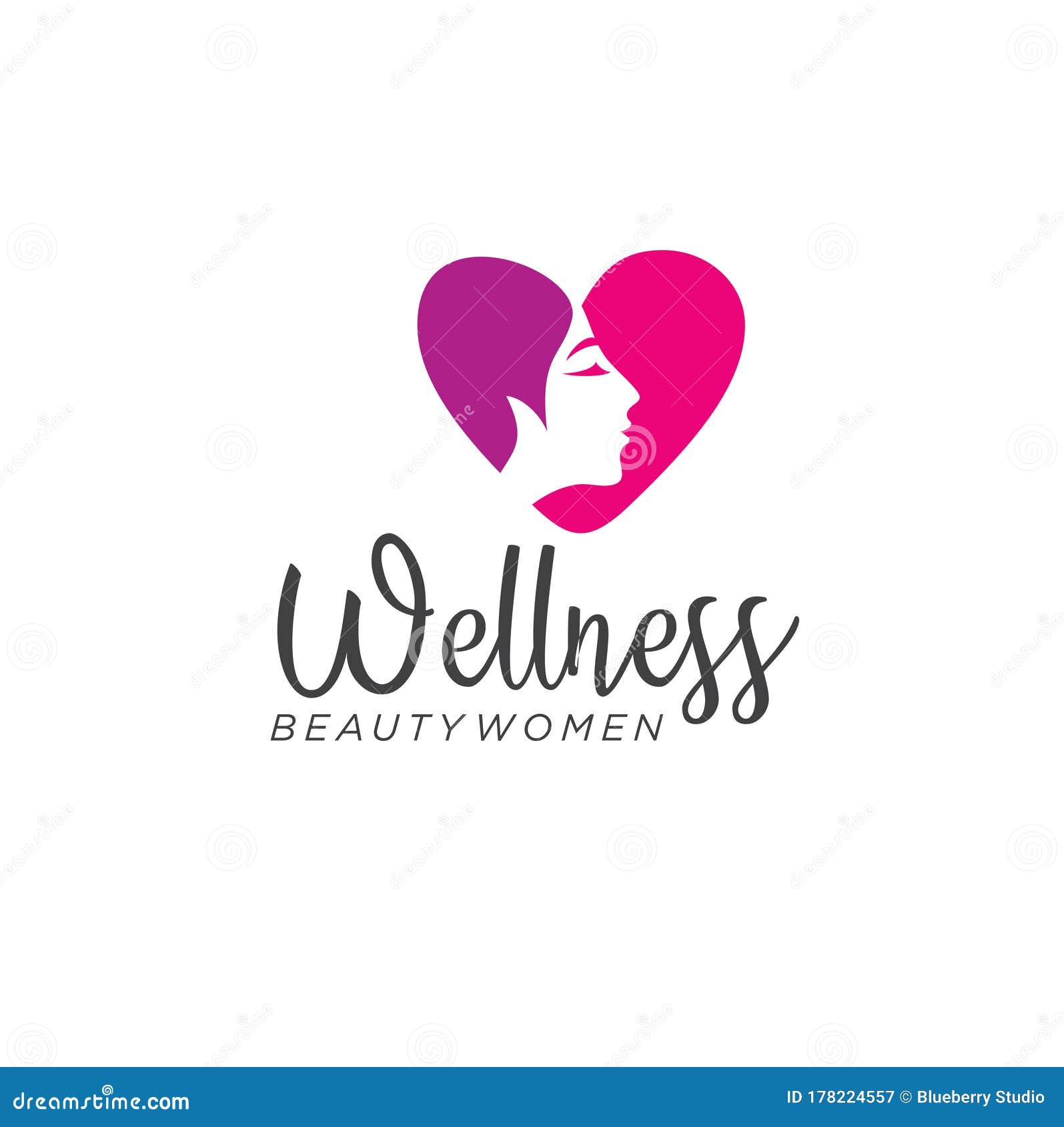 Women Wellness Logo Design Template . Women Beauty Logo Cosmetic