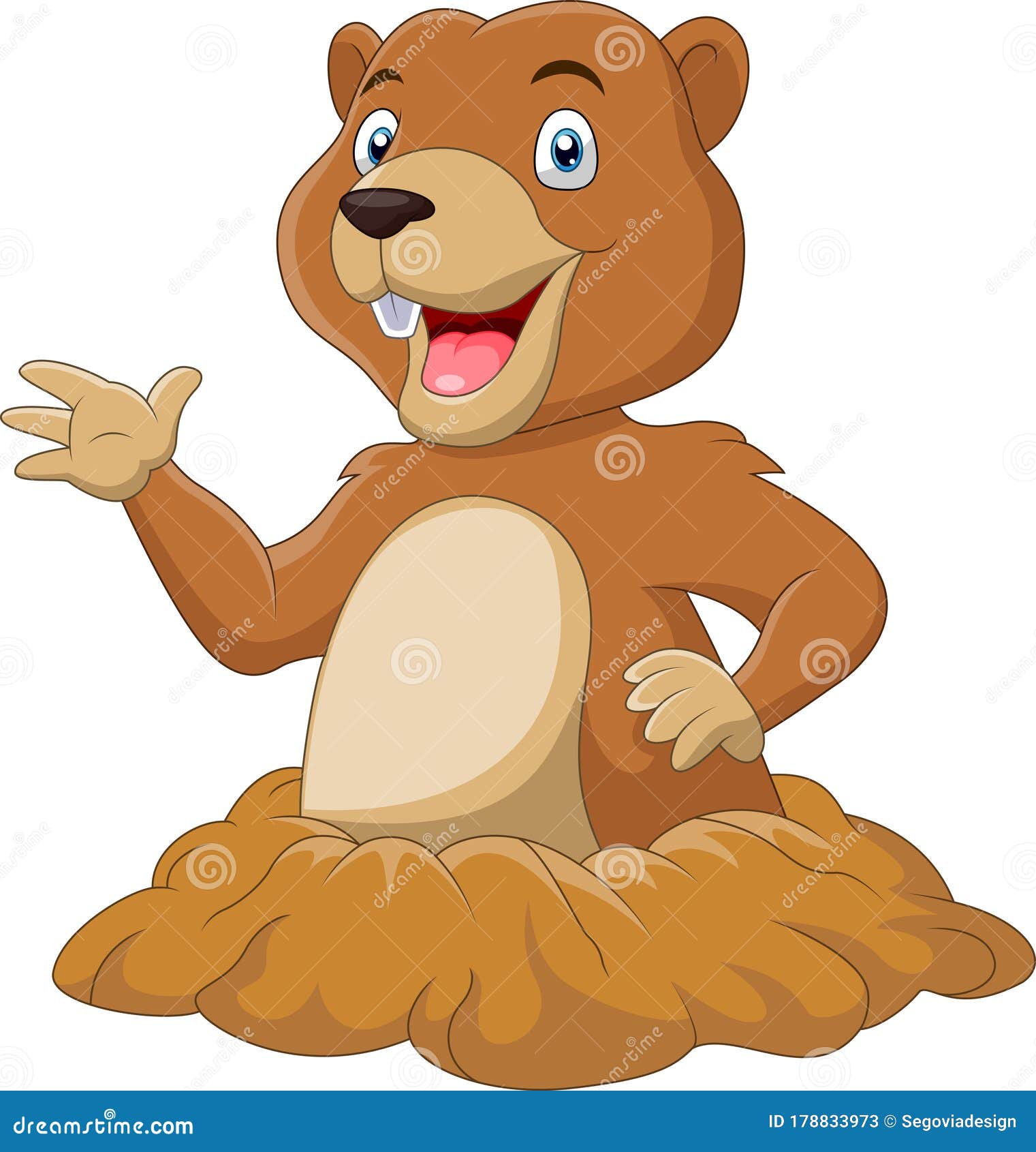 Groundhog Cartoon Pic : How To Draw A Cartoon Groundhog - Download