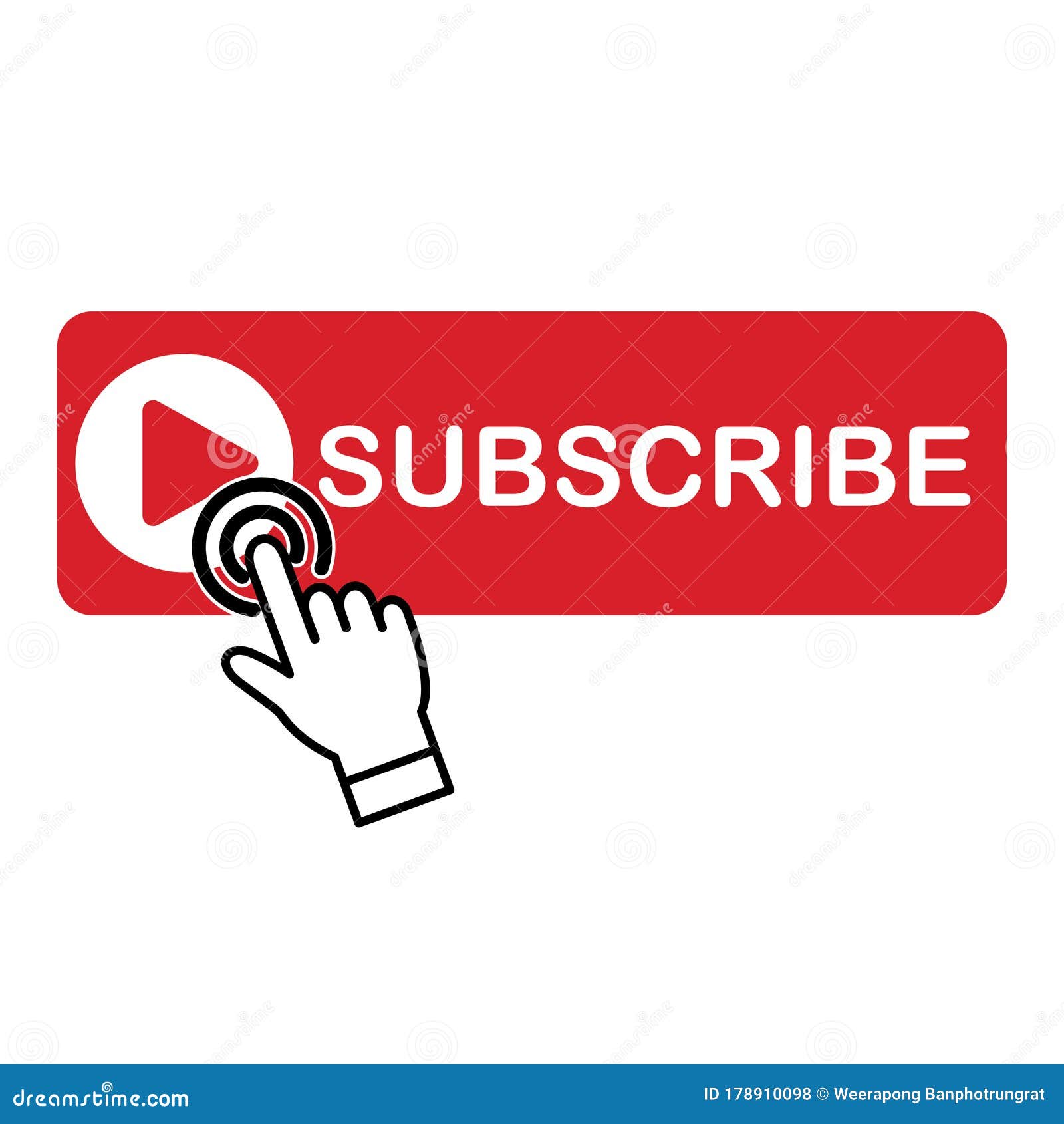 the subscribe button on youtube