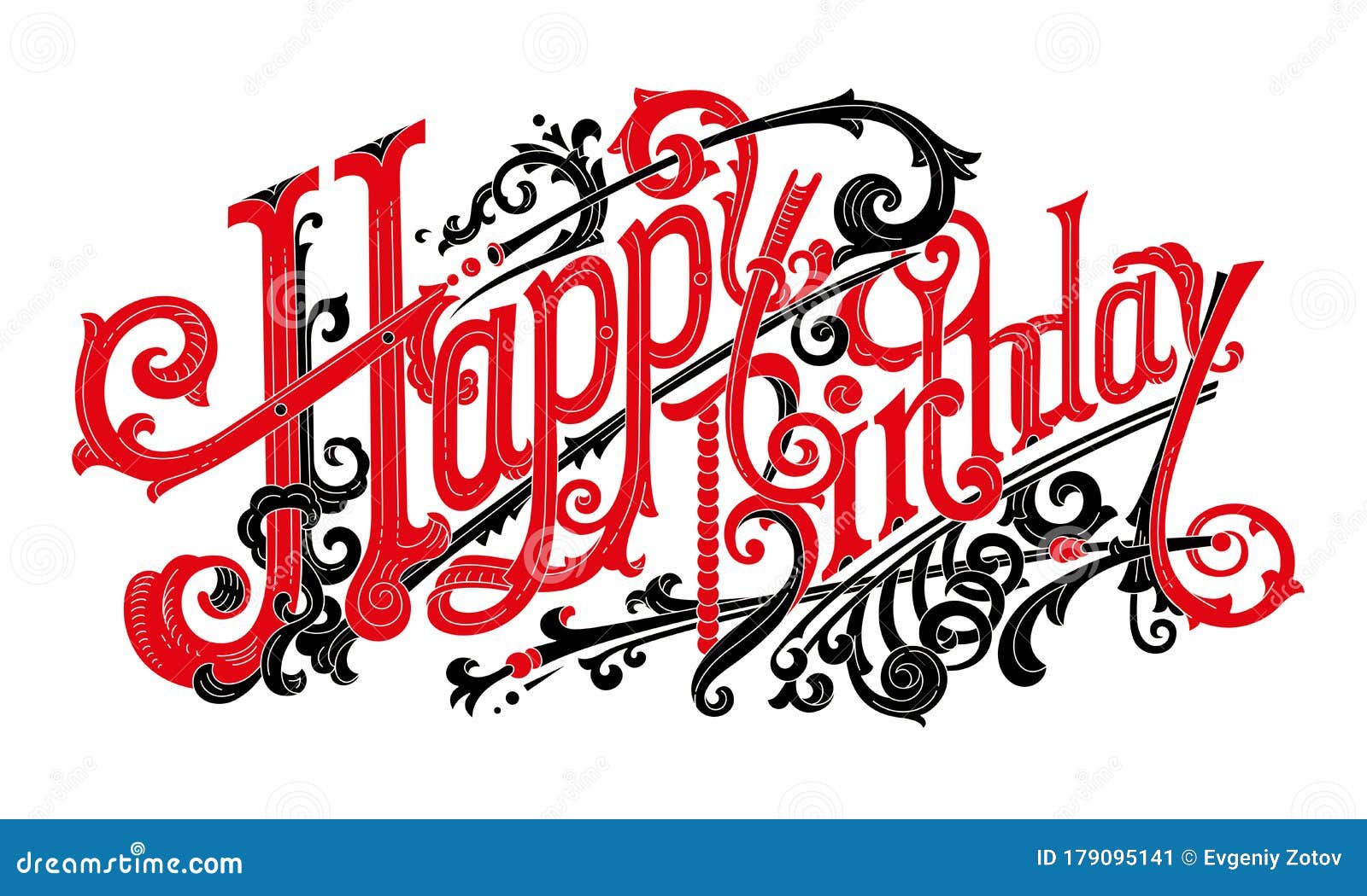 Download Happy Birthday Logo Lettering Card Stock Vector ...