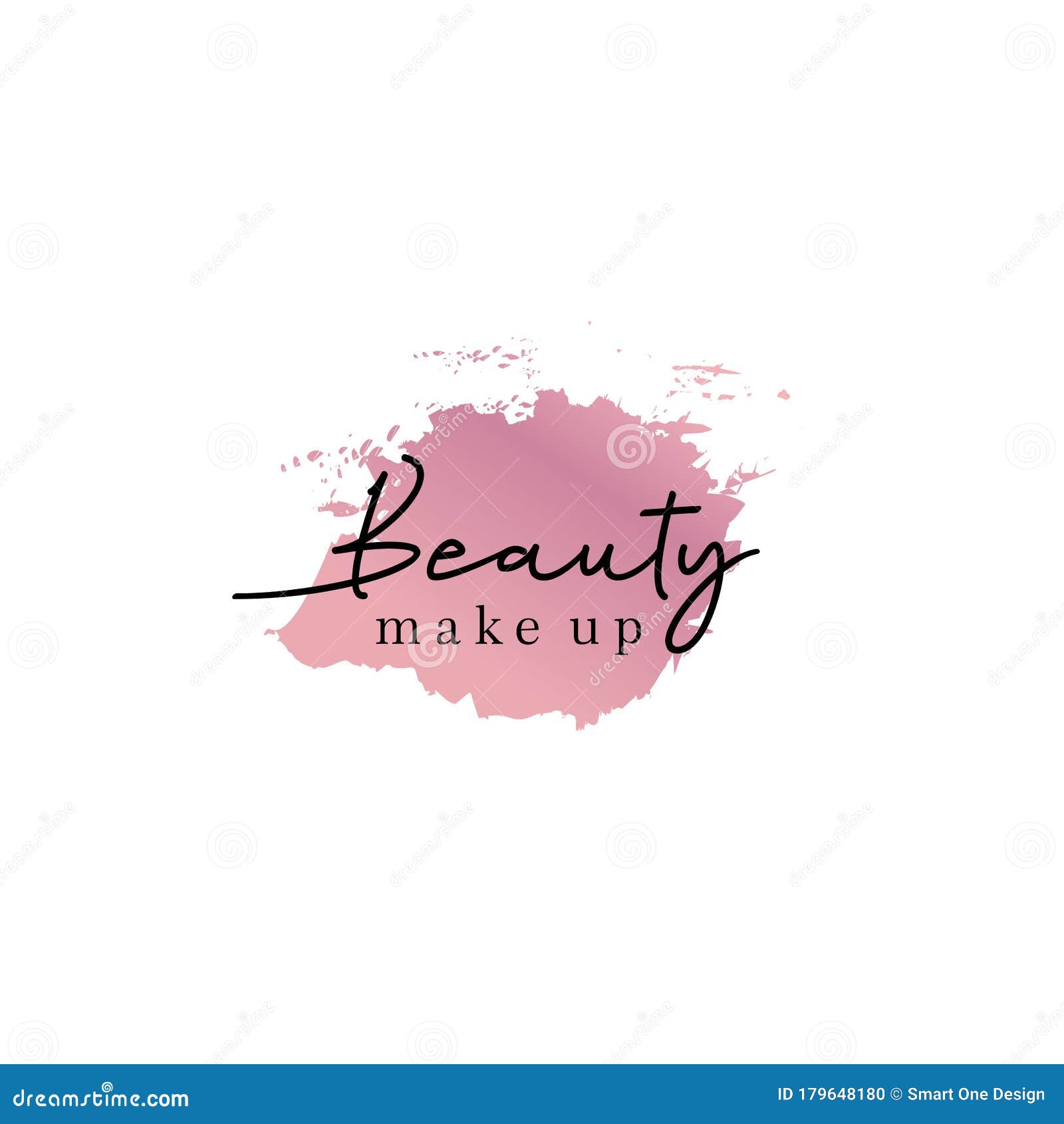 Brush Stroke Template Logo Abstract Concept for Beauty Salons, Spa, Cosmetics, Fashion and