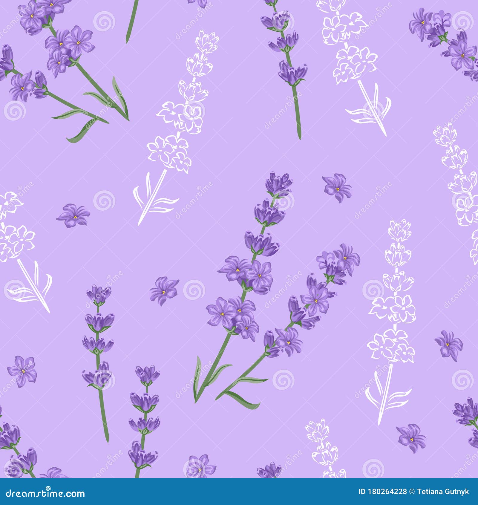Lavender Flowers Seamless Pattern. Vector Cartoon Color Illustration of Lavender Branch on Purple Background Stock Vector - Illustration of botanical, herb: 180264228 Lavender Flowers Seamless Pattern. Vector Cartoon Color Illustration of Lavender Branch on Purple Background Stock Vector - Illustration of botanical, herb: 180264228