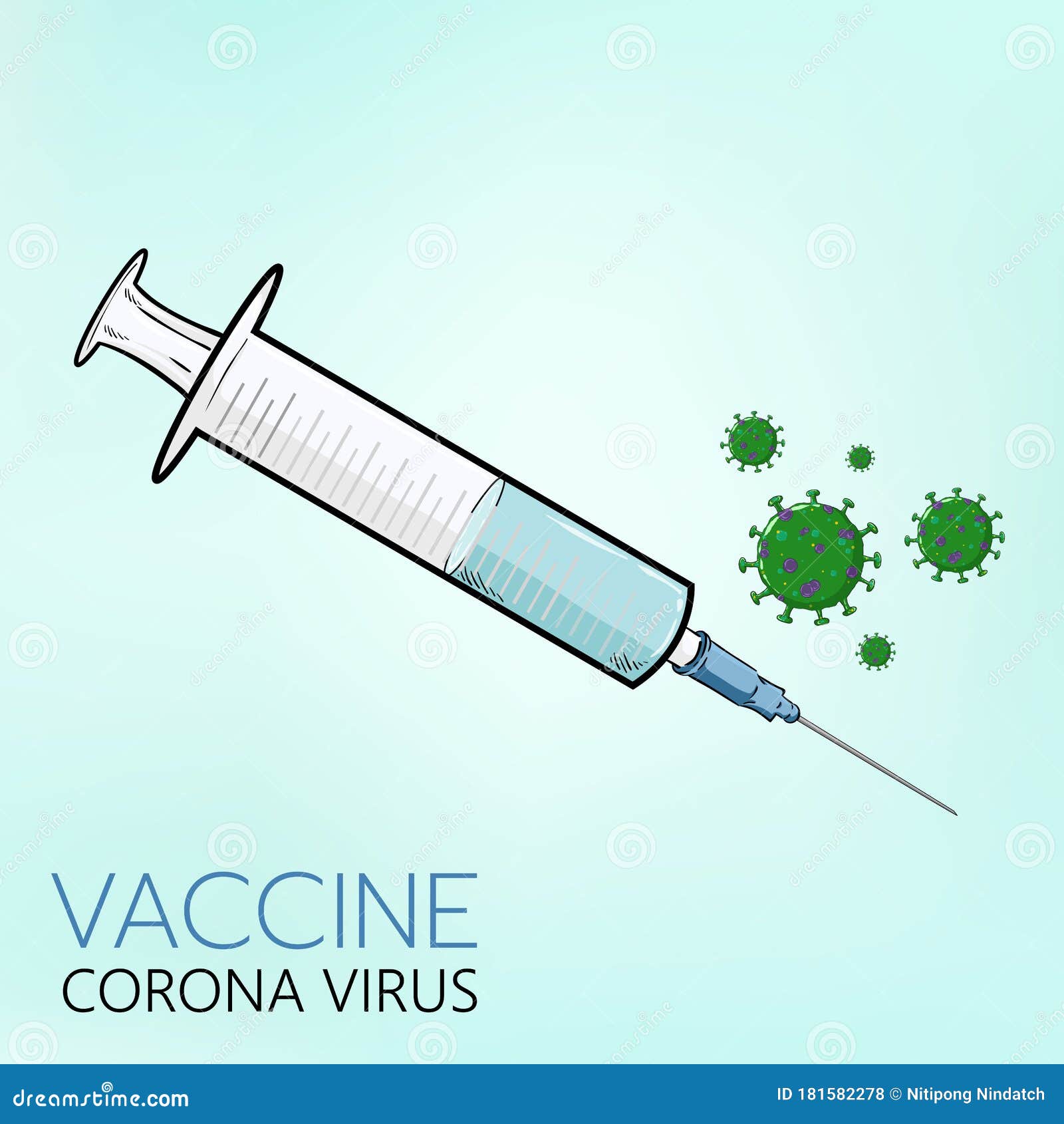 Corona Virus 2020,Covid-19. Vector Image of Vaccination Concept of