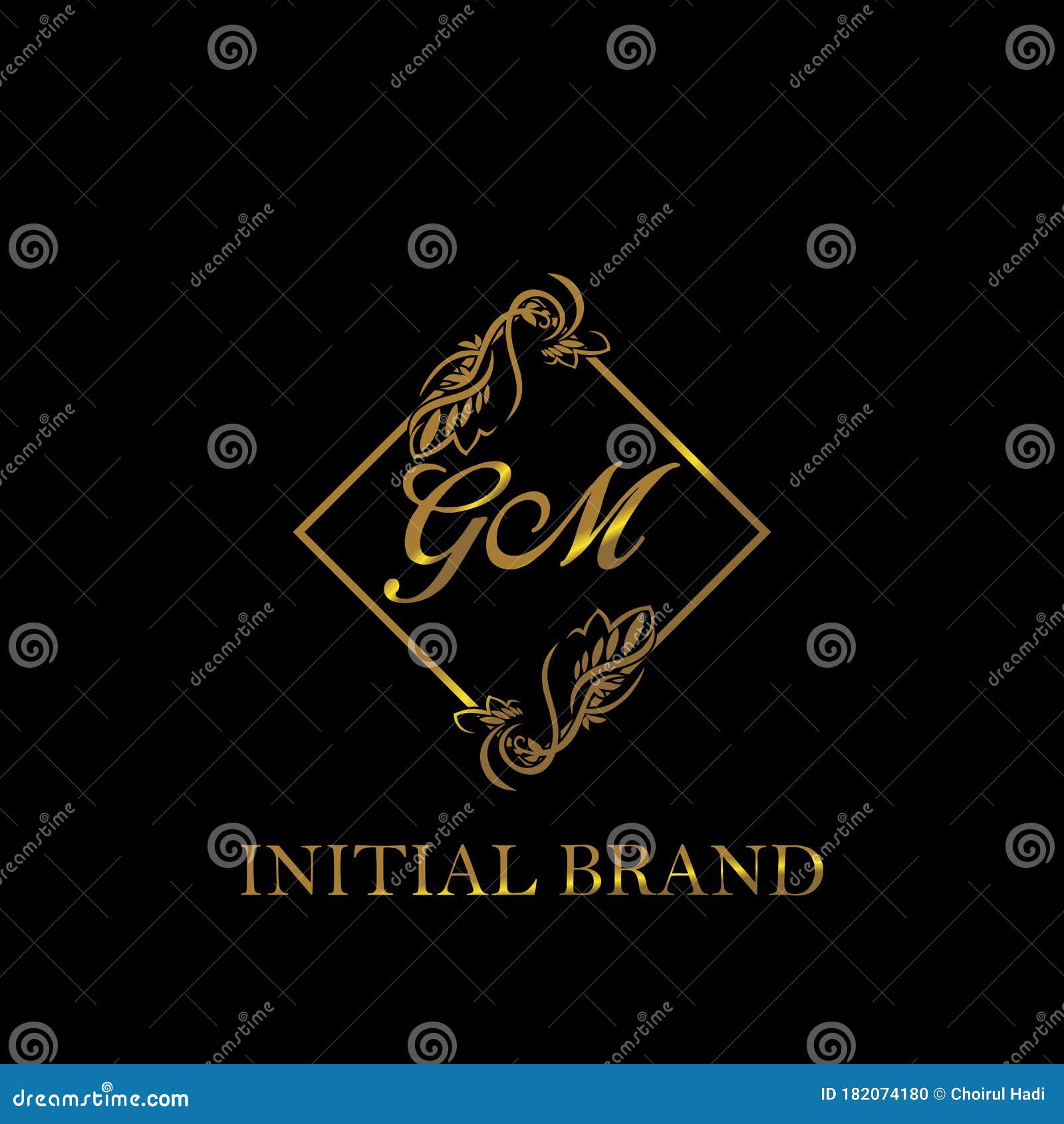 GM Initial Wedding Logo Template Vector Stock Vector - Illustration of  greeting, abstract: 182074180