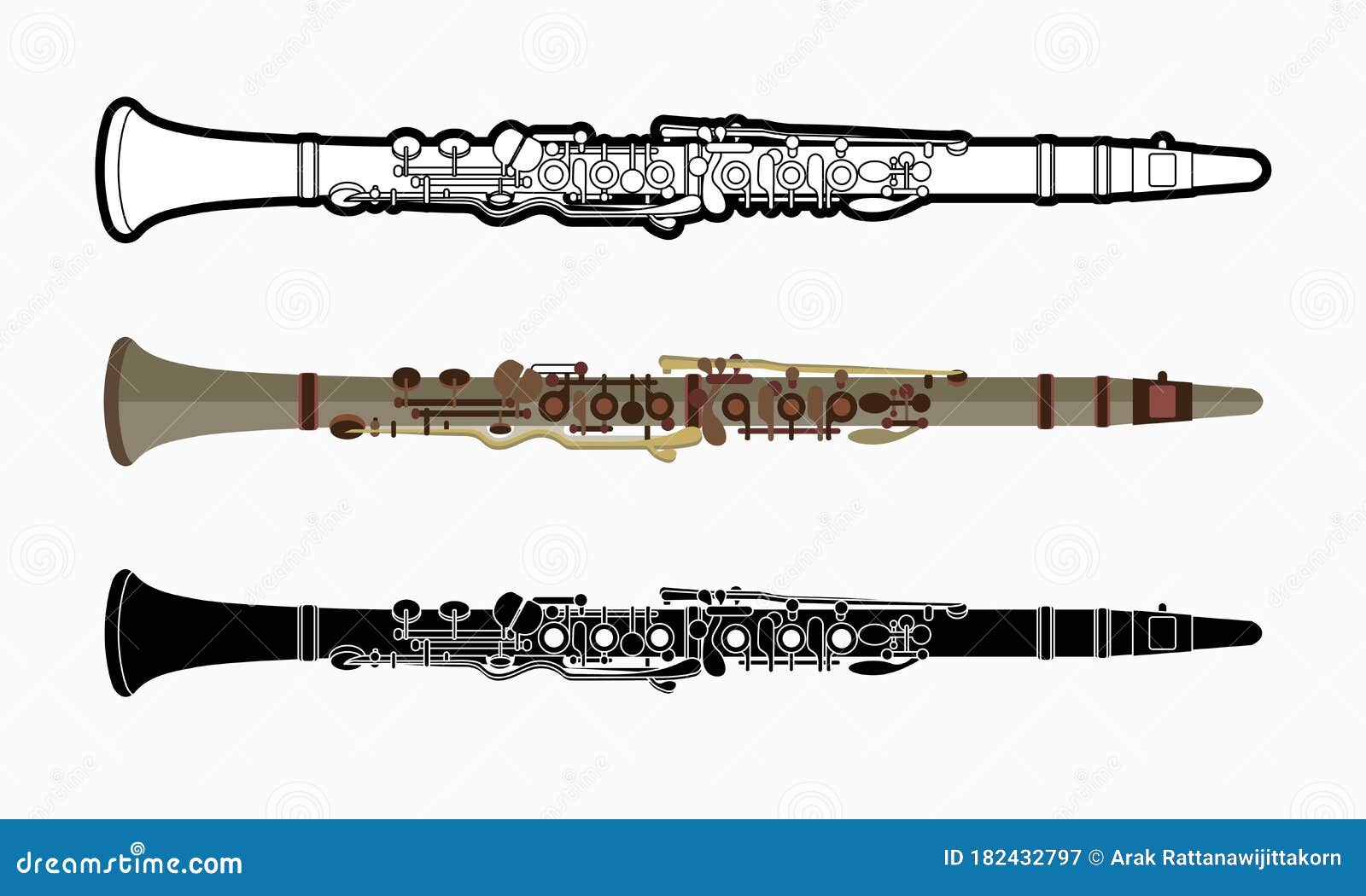 Instrument Cartoon Music Graphic Vector Stock Vector Illustration of folk, horn