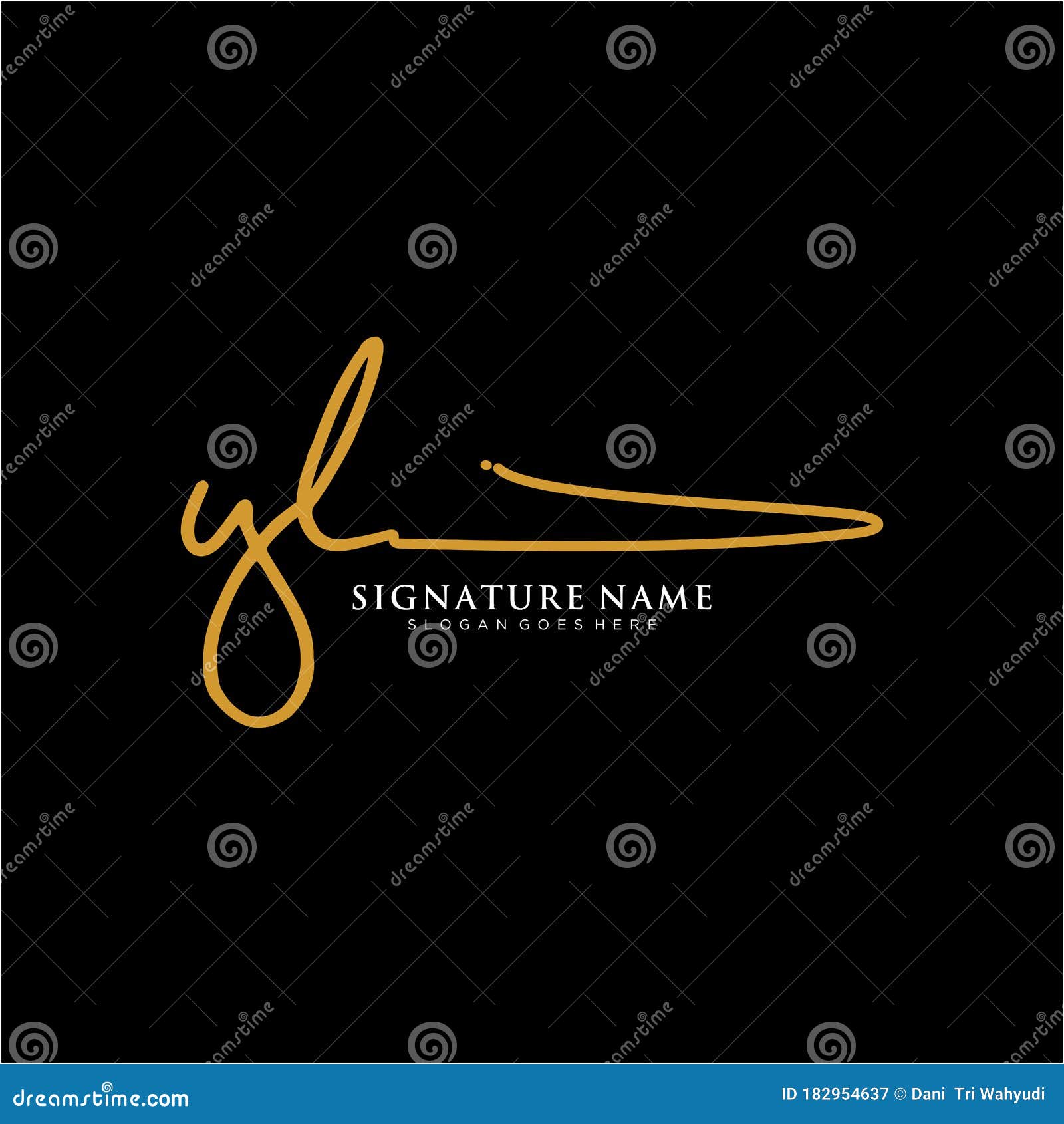 Letter YL Signature Logo Template Vector Royalty Free SVG, Cliparts, Vectors,  and Stock Illustration. Image 144264860.