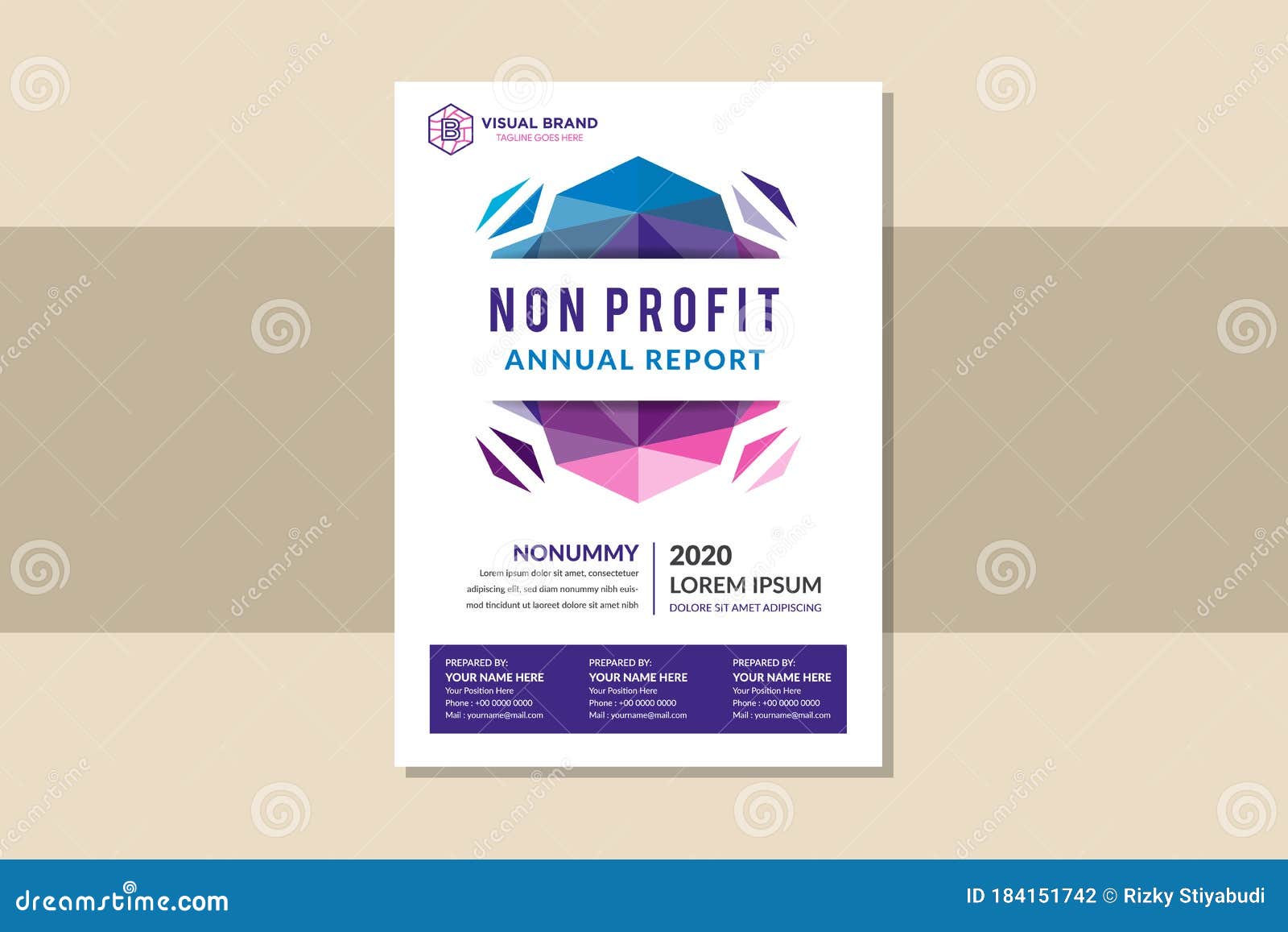 Free Annual Report Template Non Profit from thumbs.dreamstime.com
