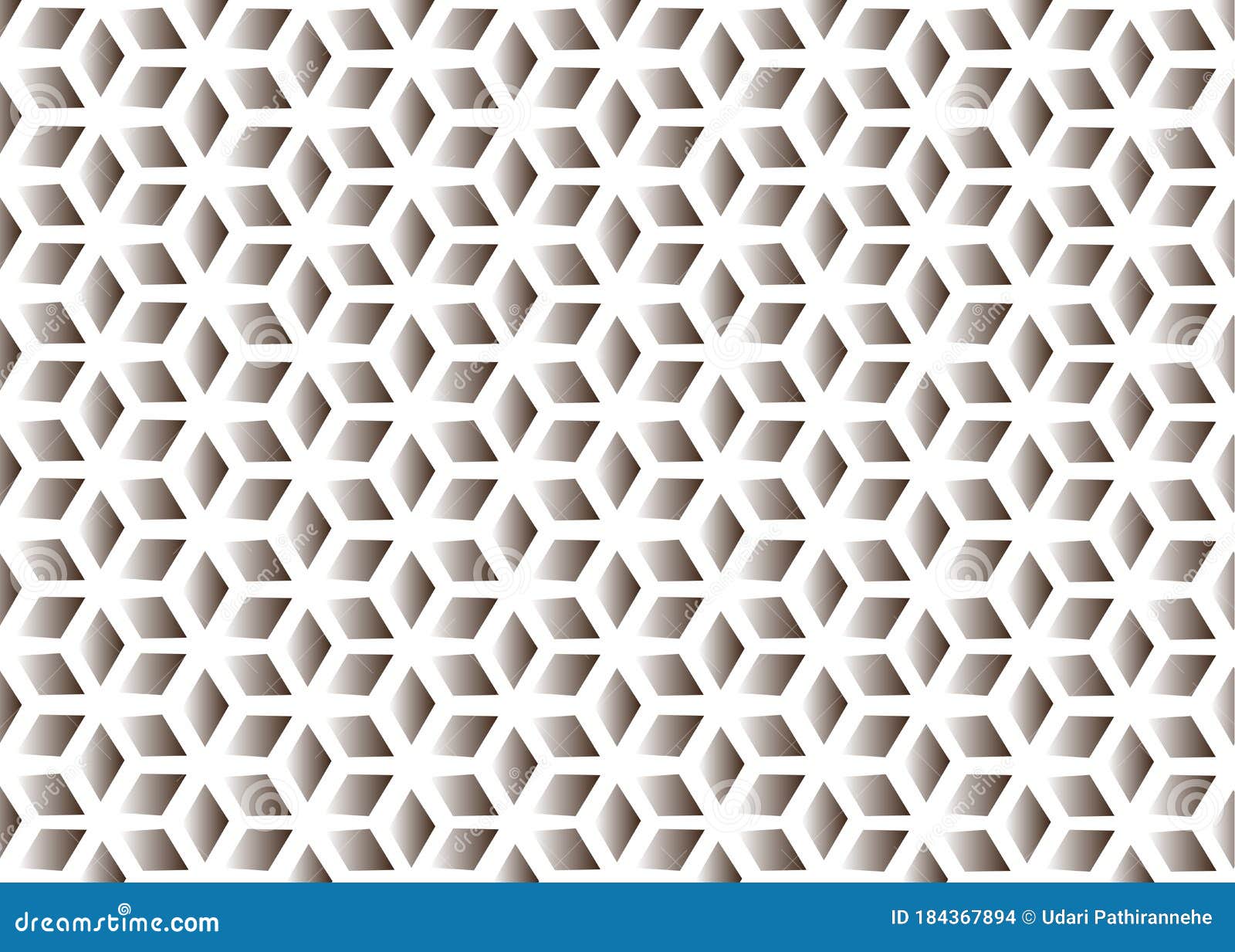 black and white shaded diamond seamless pattern