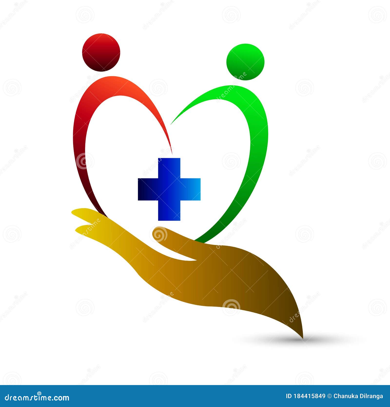 Family caring logo. stock vector. Illustration of embrace - 184415849