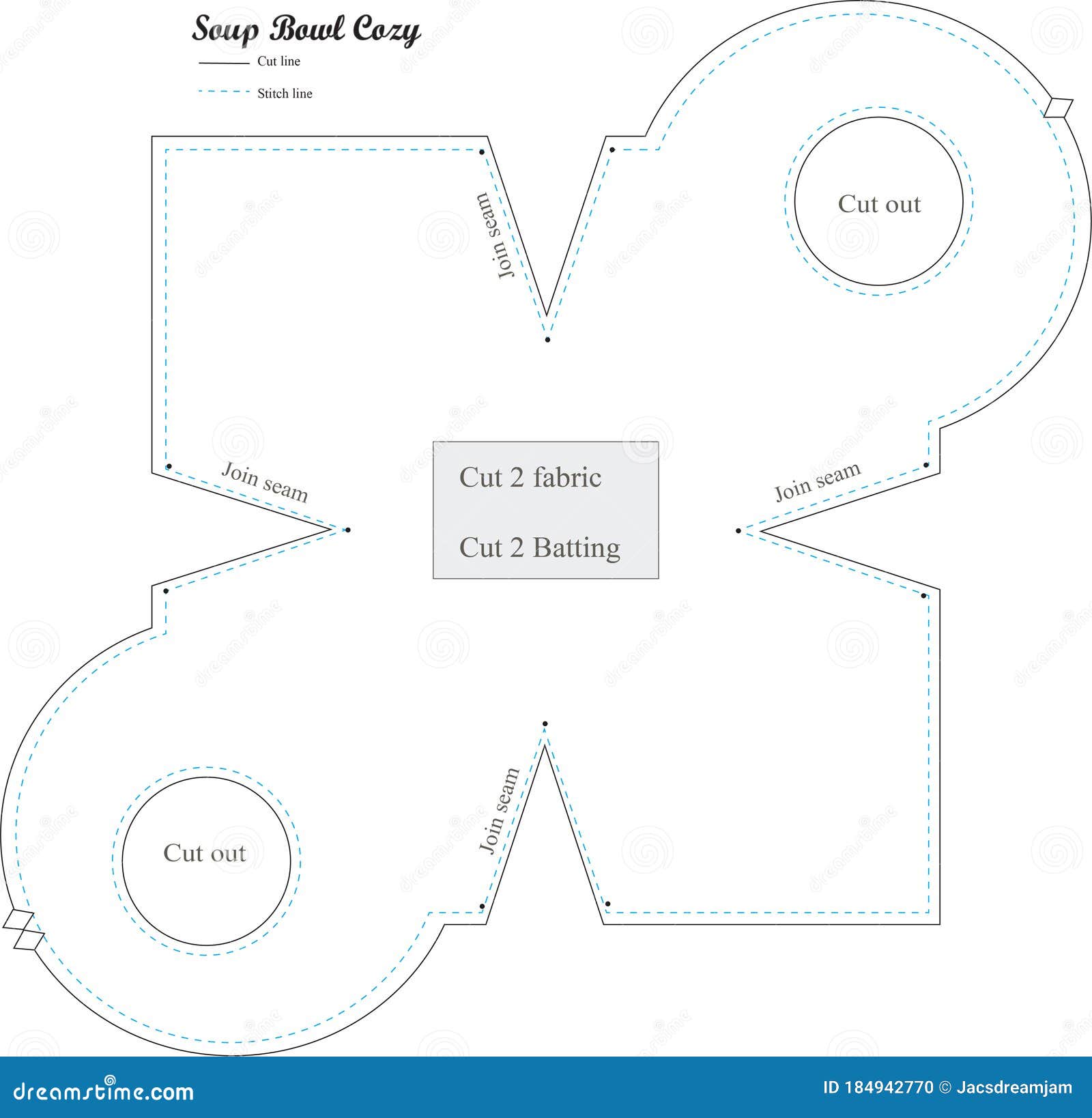 Bowl Cozy Template Stock Illustrations – 121 Bowl Cozy Template