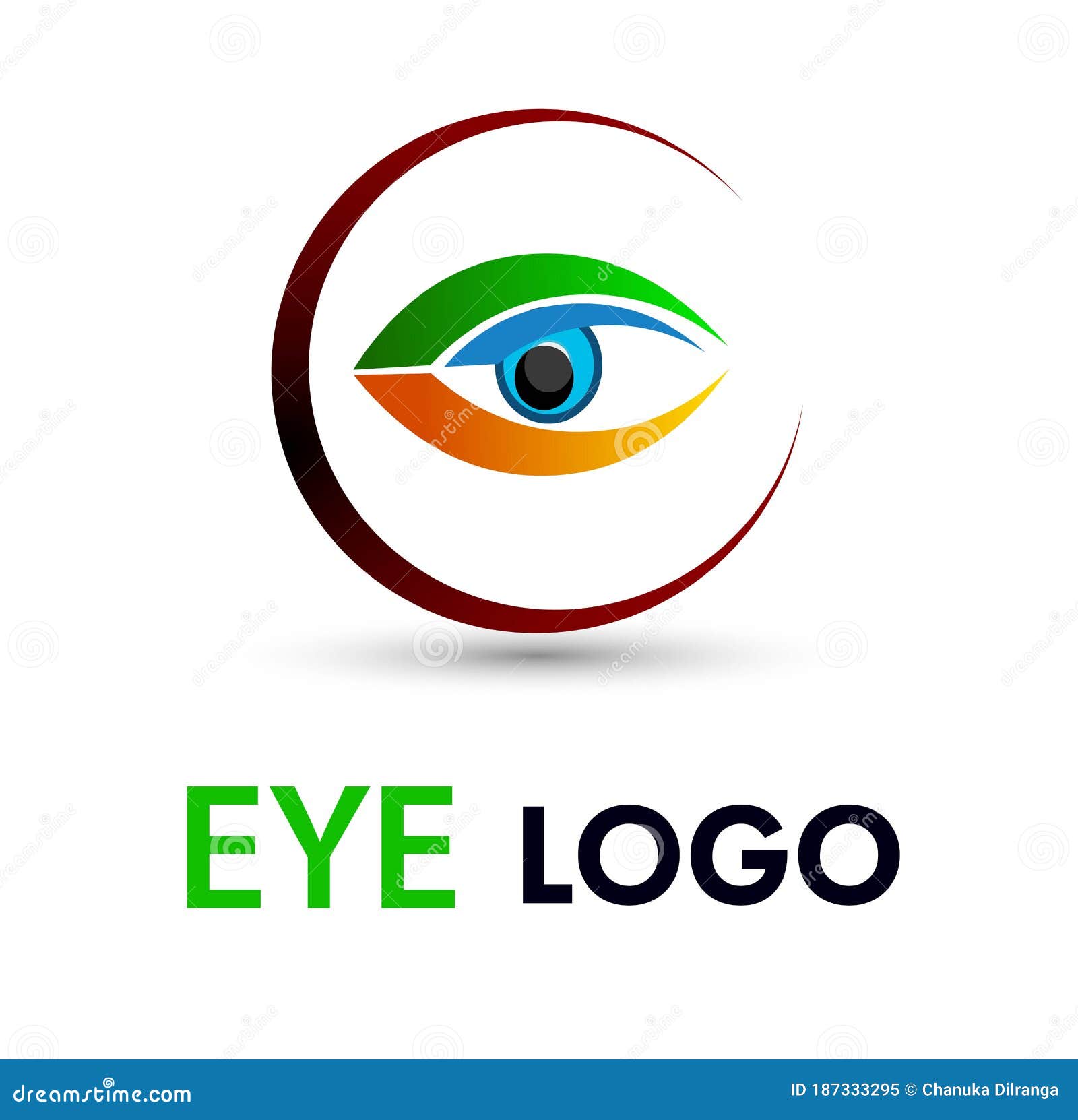Eye clinic logo design. stock vector. Illustration of name 187333295