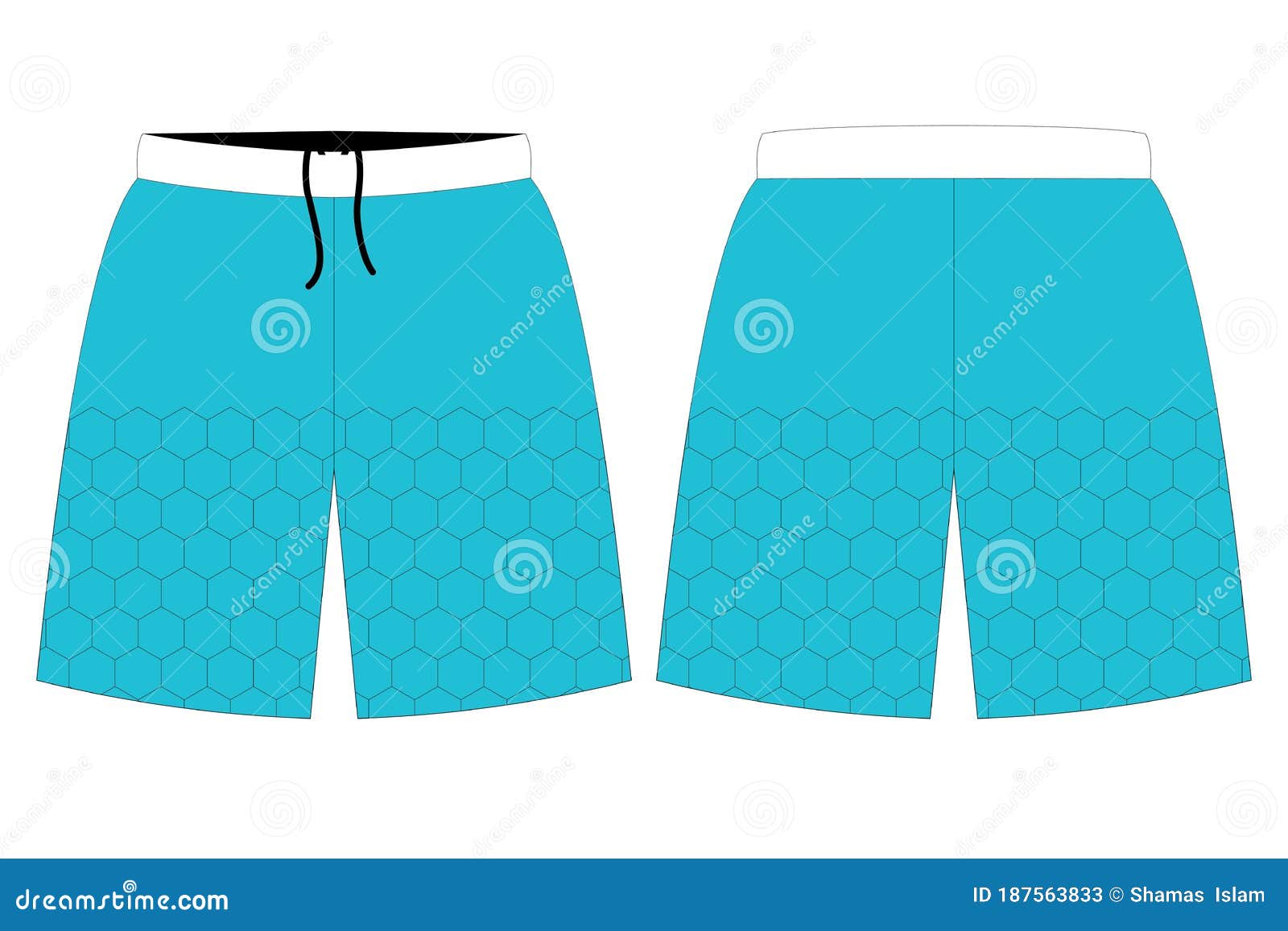 Basketball Shorts Template