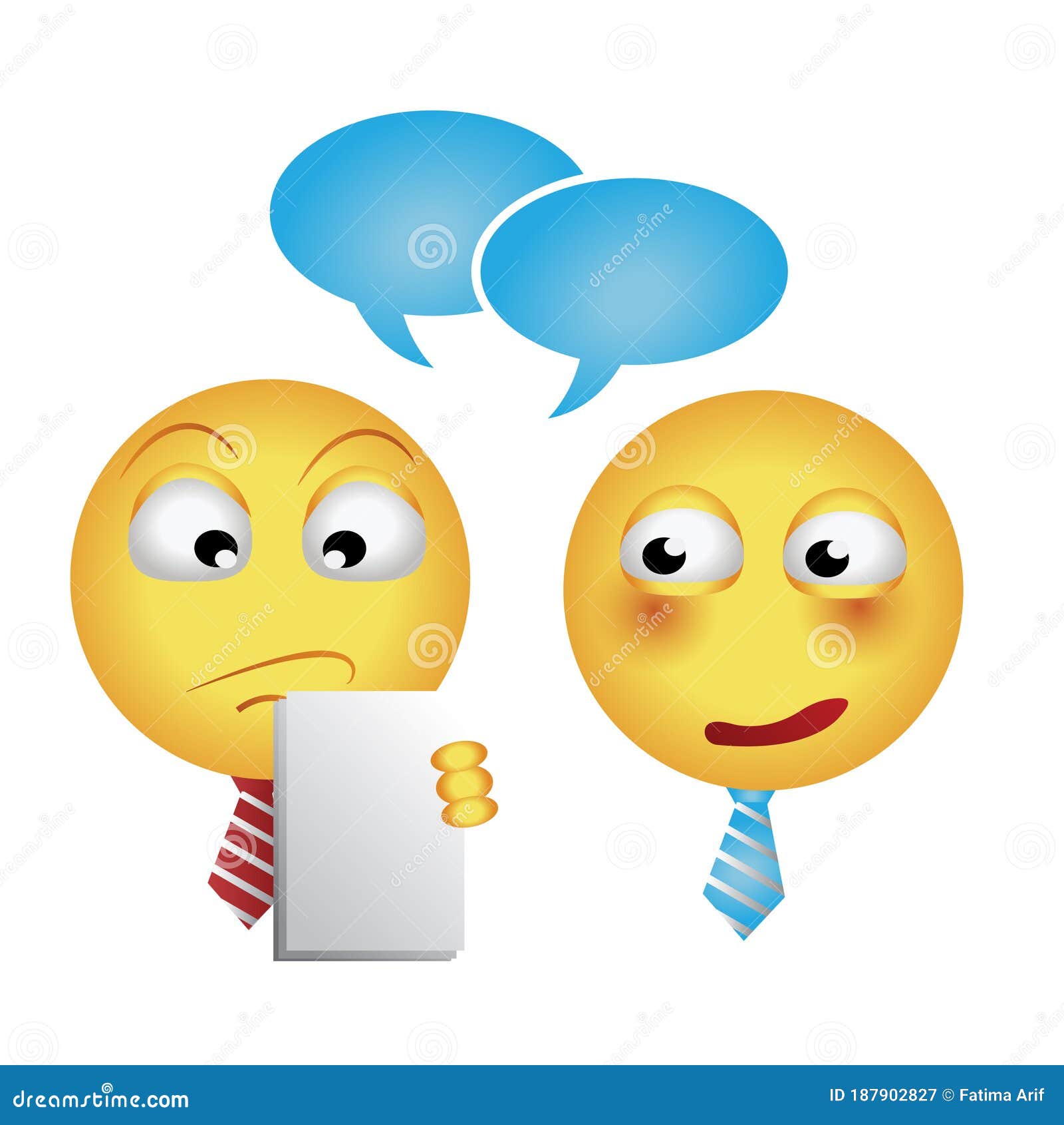 Job interview emoji stock vector. Illustration of graphic 187902827