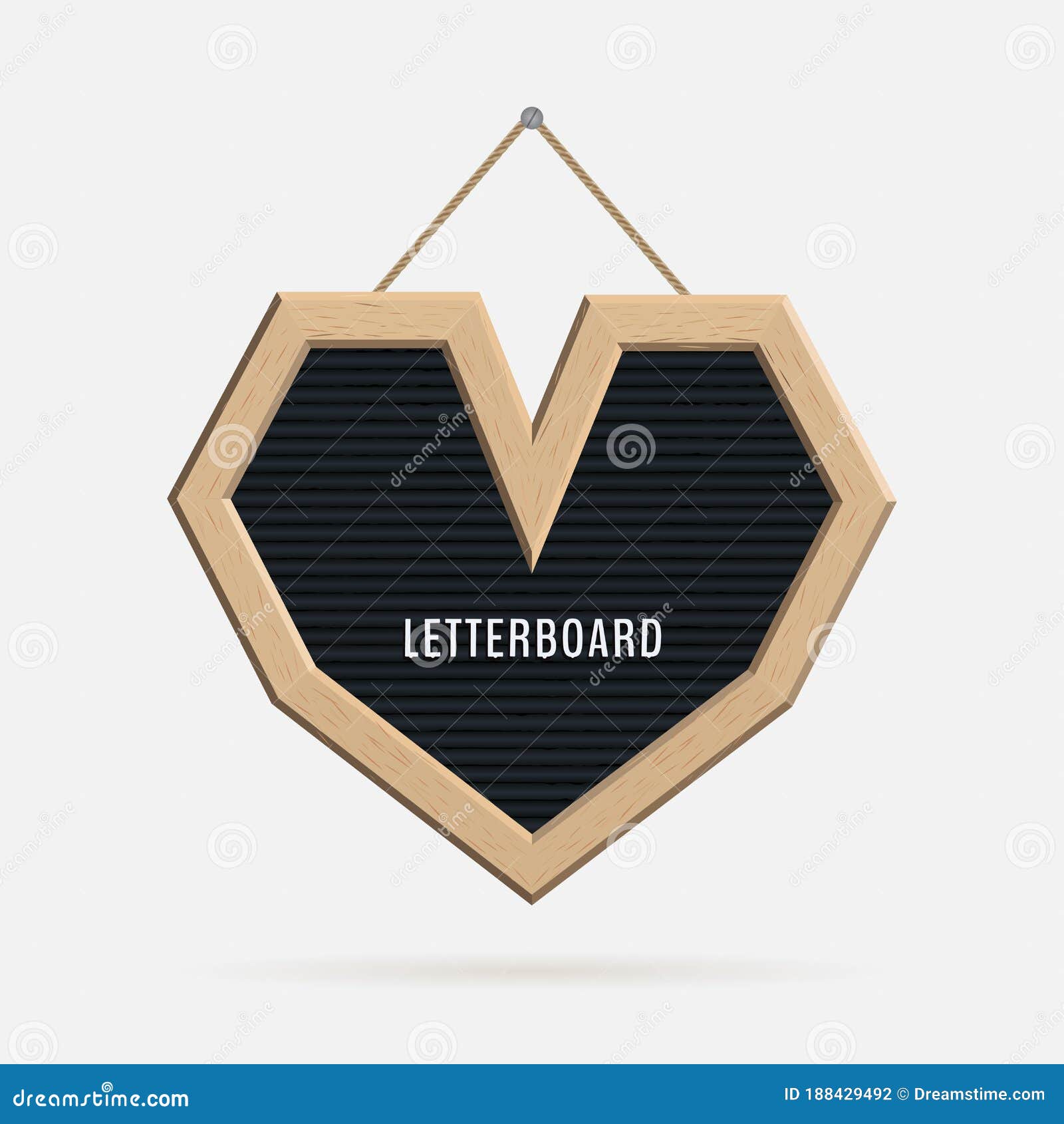 Heartshaped letter board stock vector. Illustration of graphic 188429492