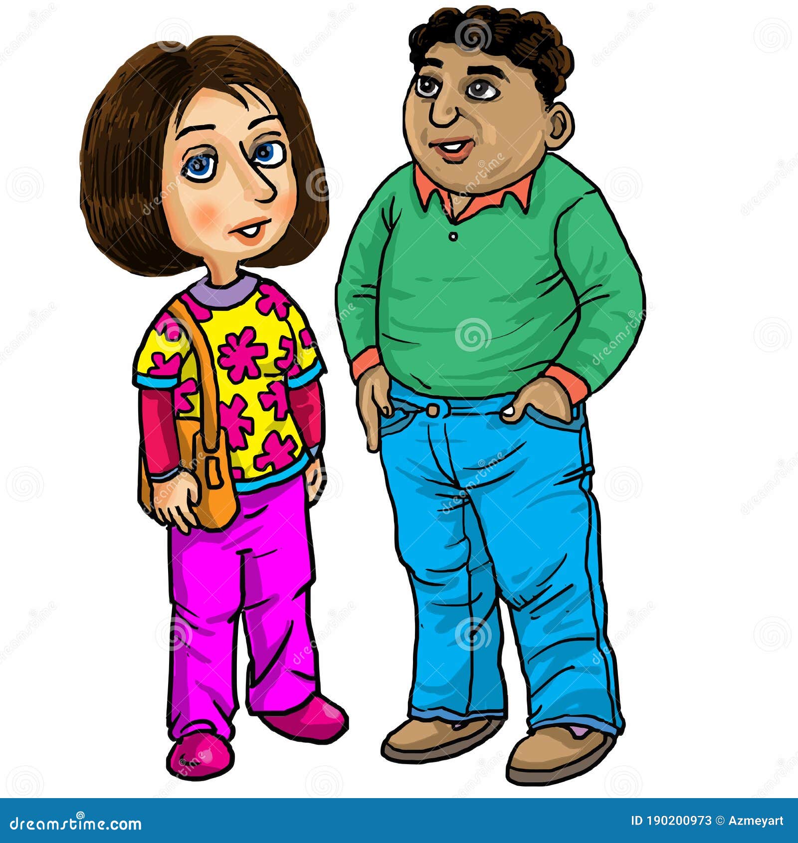 Cartoon a Thin Girl and Fat Boy Stock Vector - Illustration of female, loose: 190200973 Cartoon a Thin Girl and Fat Boy Stock Vector - Illustration of female, loose: 190200973