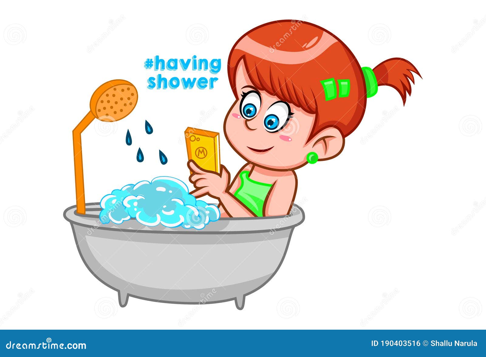 Cute Shaving Kit Cartoon Vector Illustration Motif Set. Hand Drawn ...