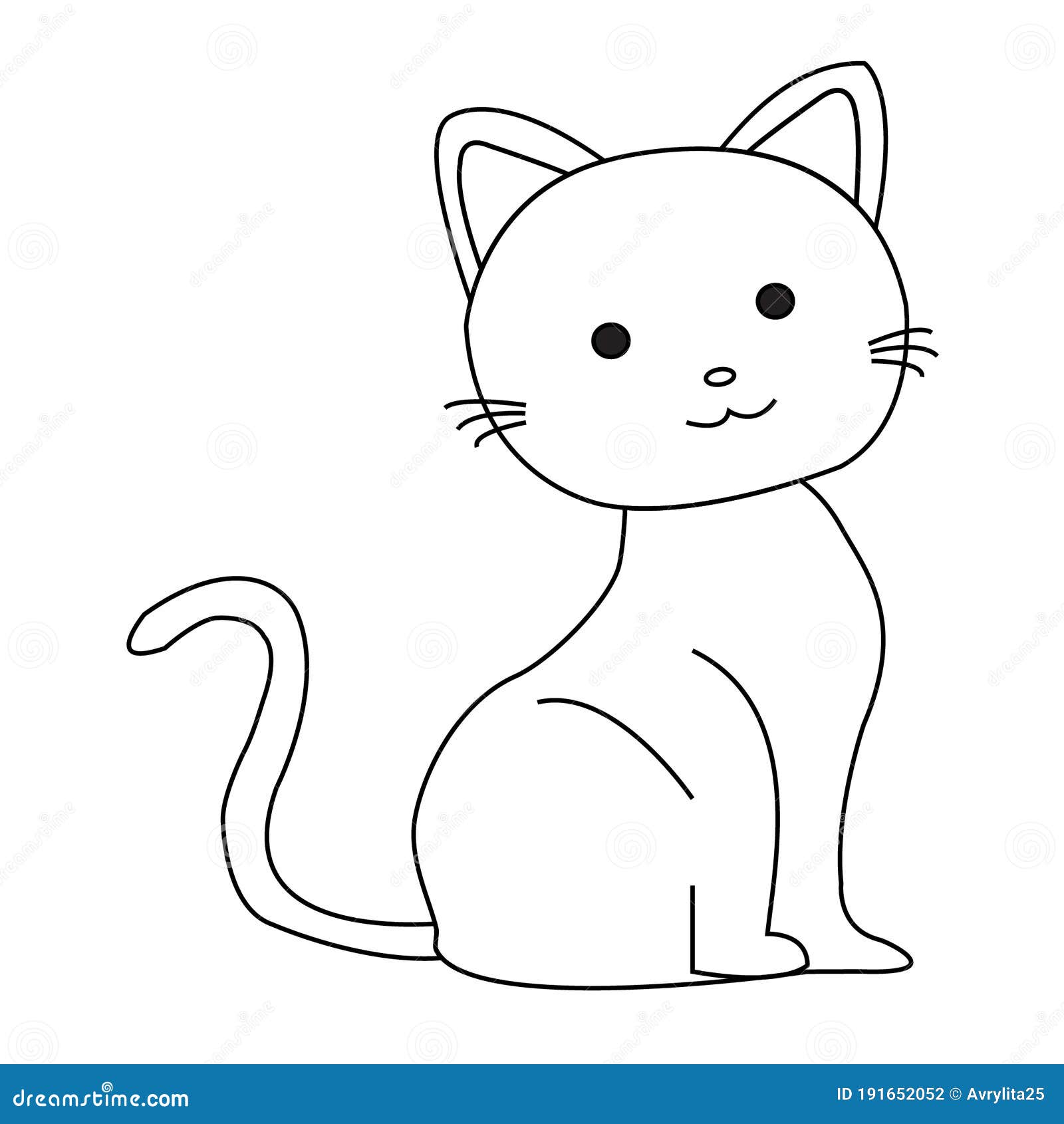 Cat Outline Printable