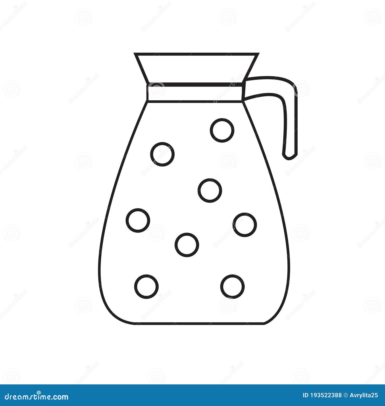 Water Jar Icon Vector Graphic Glass Design Stock Vector Illustration