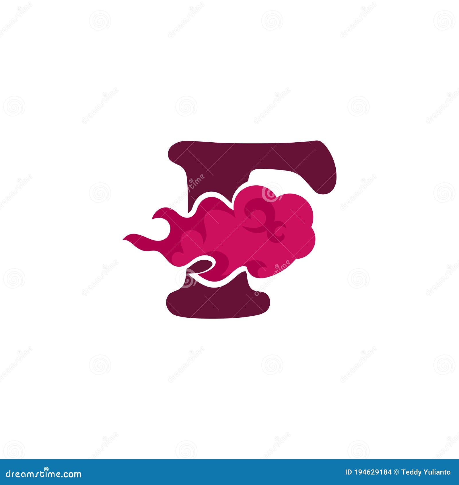 Bold Pink flame initial F stock vector. Illustration of concept 194629184