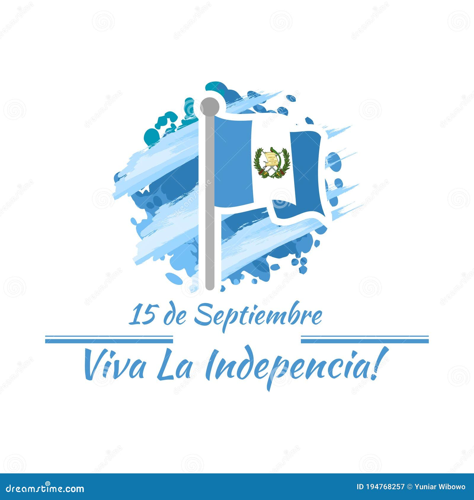 September 15, Independence Day of Guatemala Stock Vector - Illustration ...