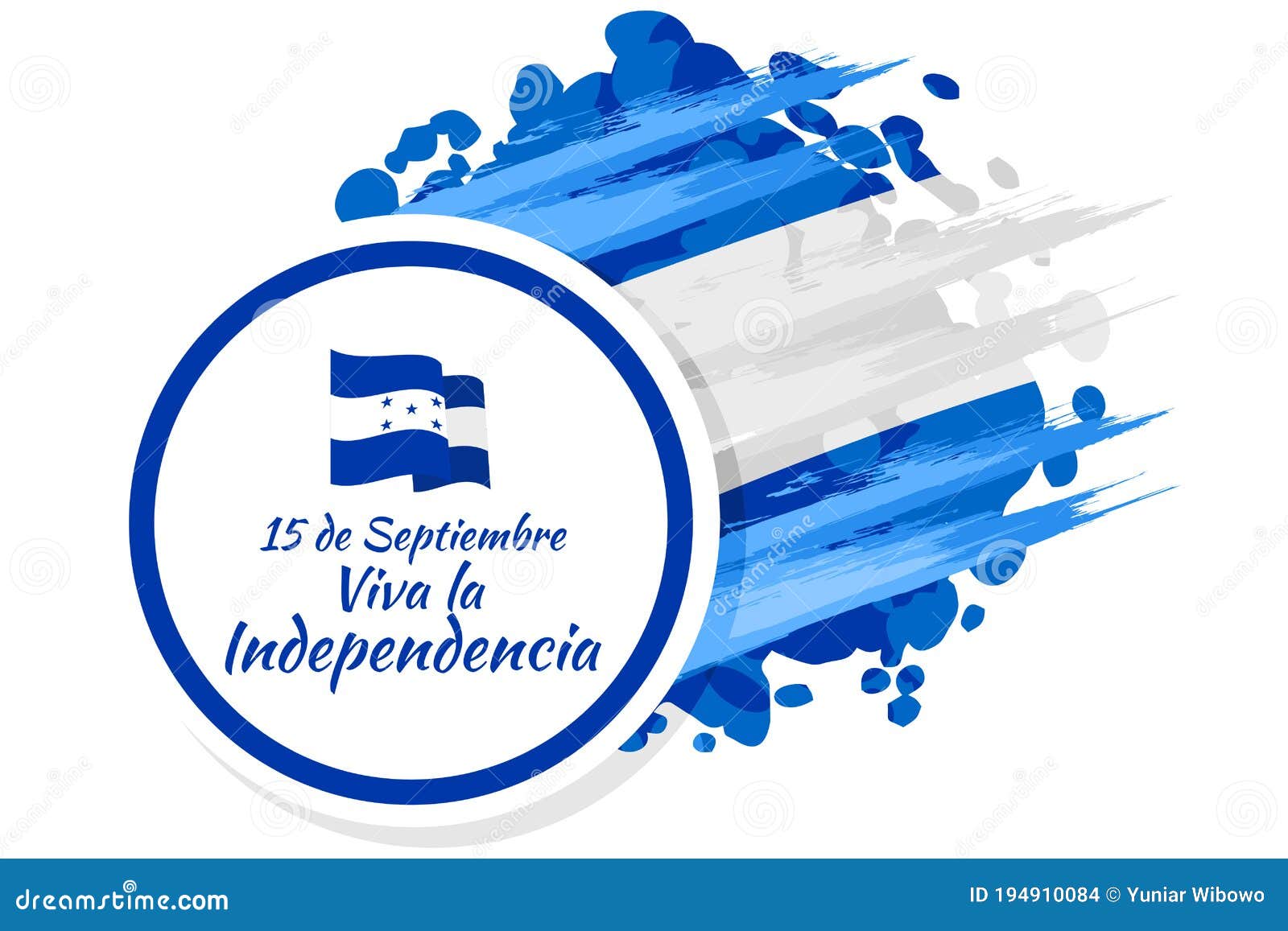 Independence Day. Honduras Cartoon Vector | CartoonDealer.com #87962741