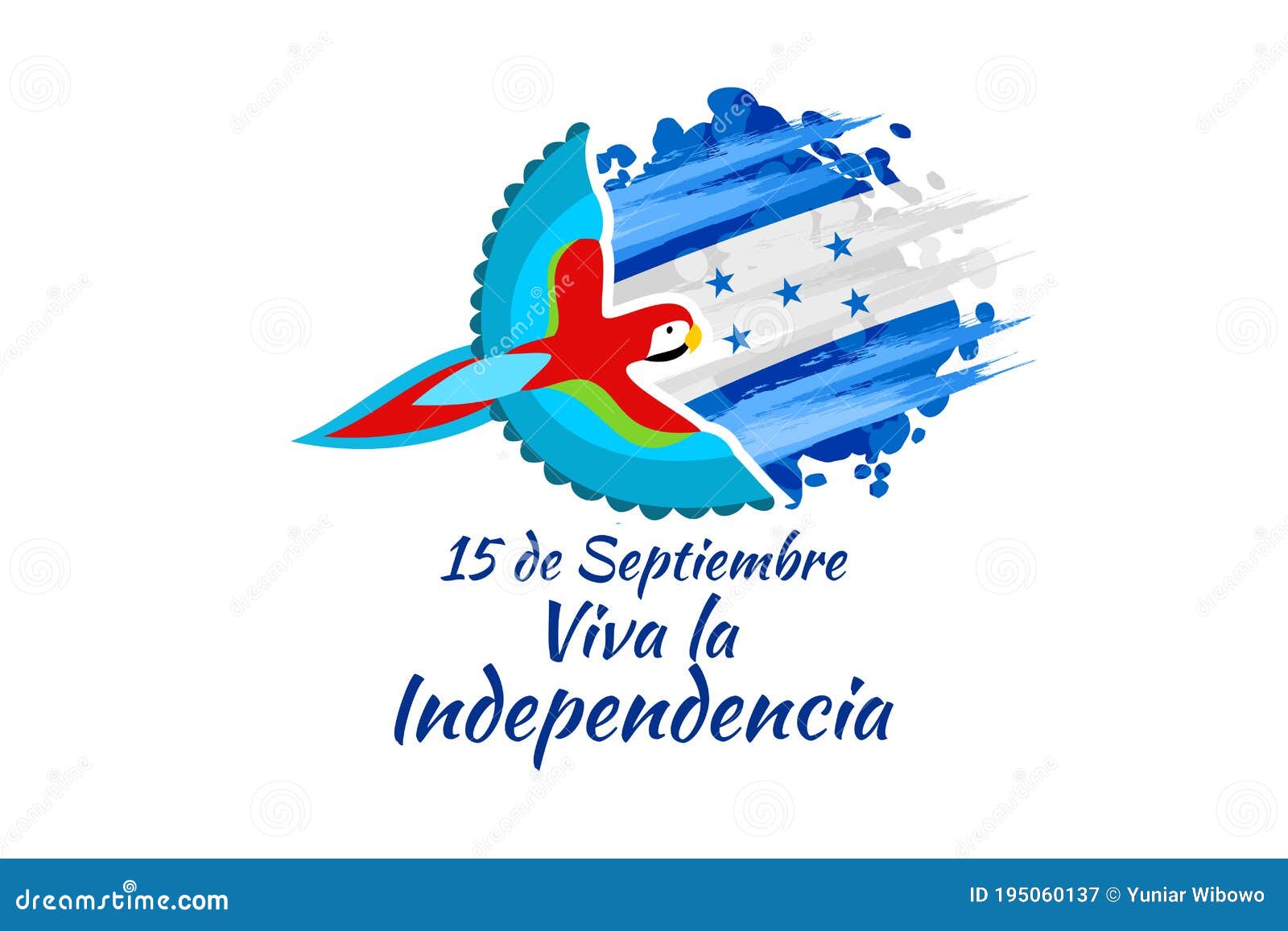 Independence Day. Honduras Cartoon Vector | CartoonDealer.com #87962741