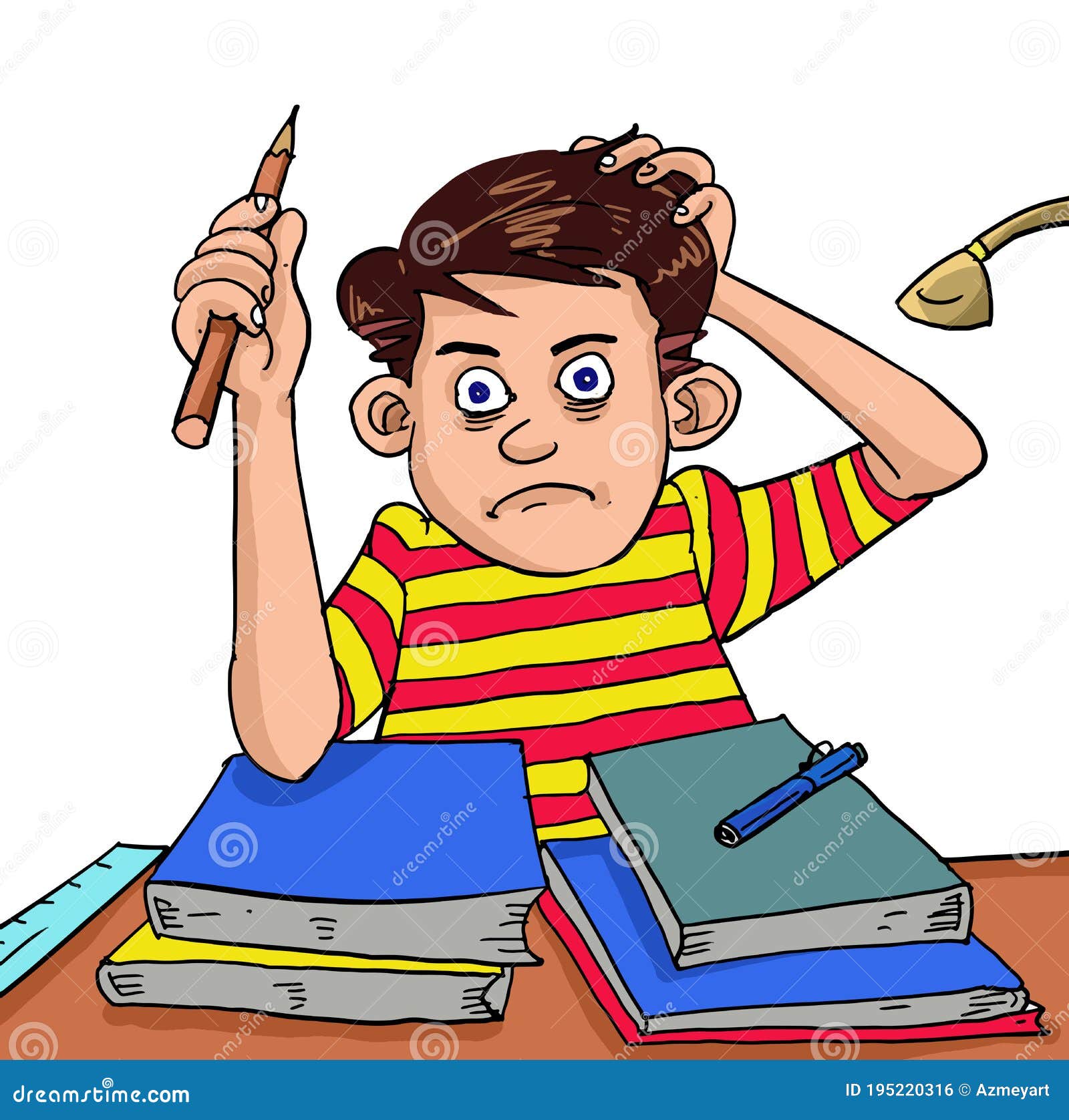 Too Much Homework Clipart Images