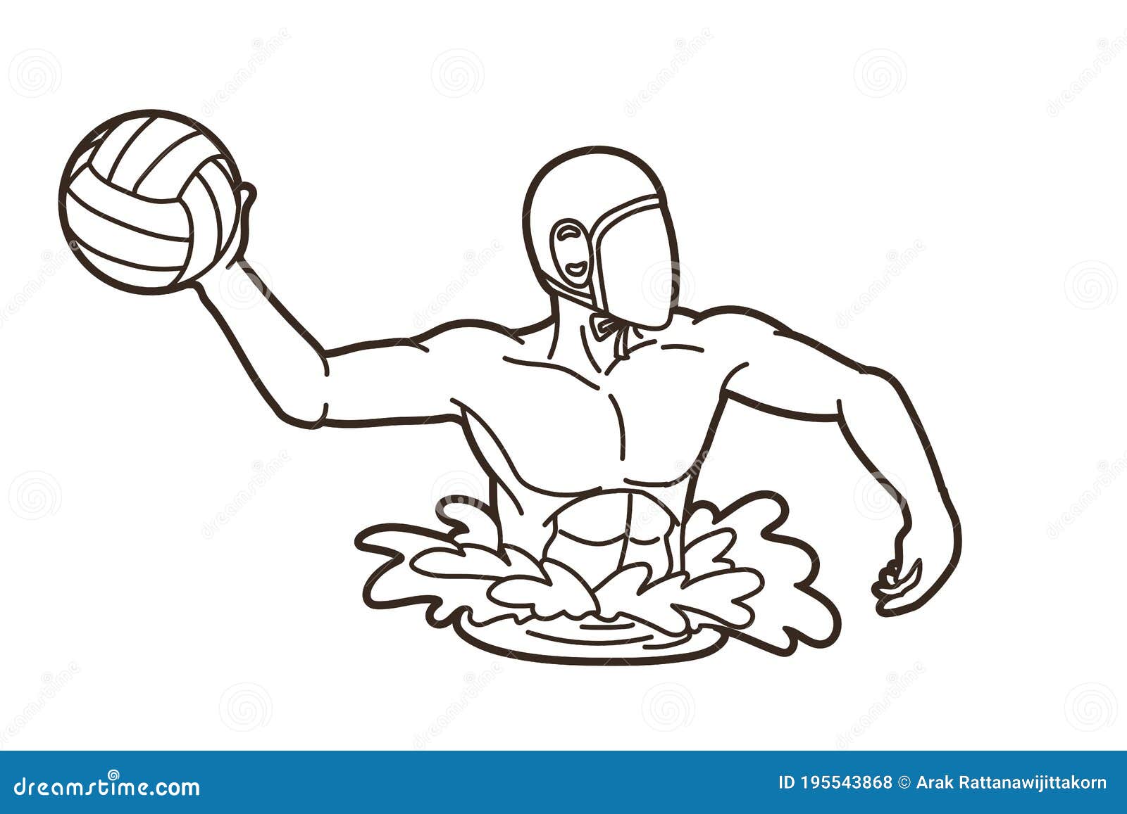 Water Polo Player Cartoon Graphic Vector Stock Vector - Illustration of cartoon, emblem: 195543868 Water Polo Player Cartoon Graphic Vector Stock Vector - Illustration of cartoon, emblem: 195543868