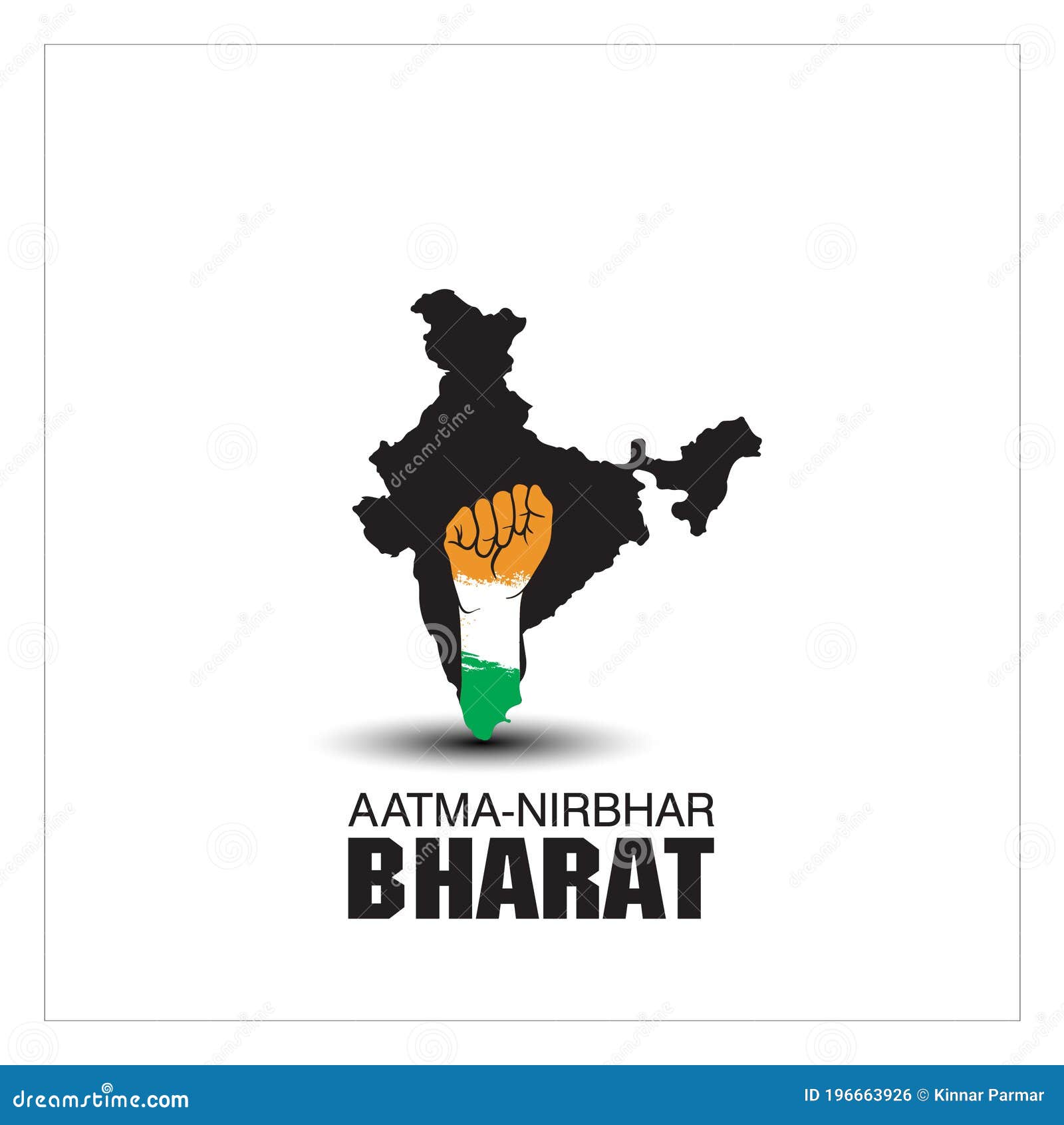 concept-for-self-dependent-india-stock-vector-illustration-of