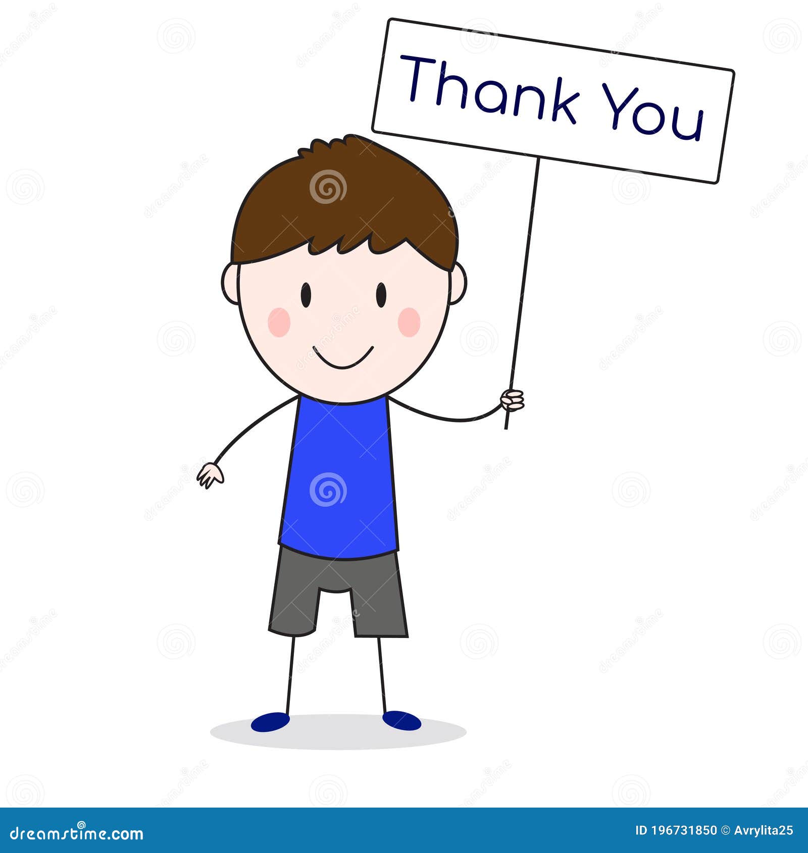 Thank You Stick Figure