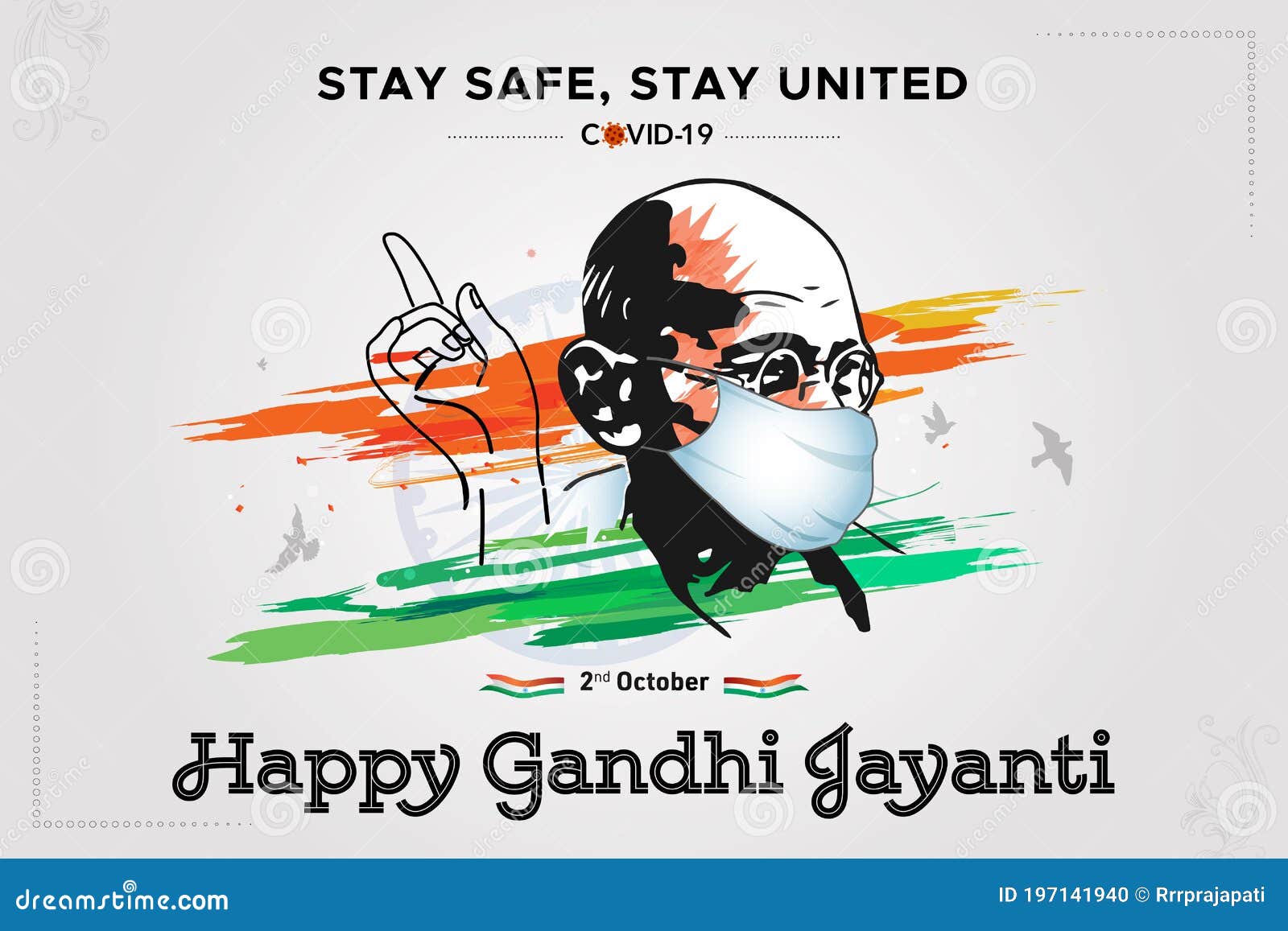 Vector Illustration of Mahatma Gandhi Jayanti (Birthday) Stock ...