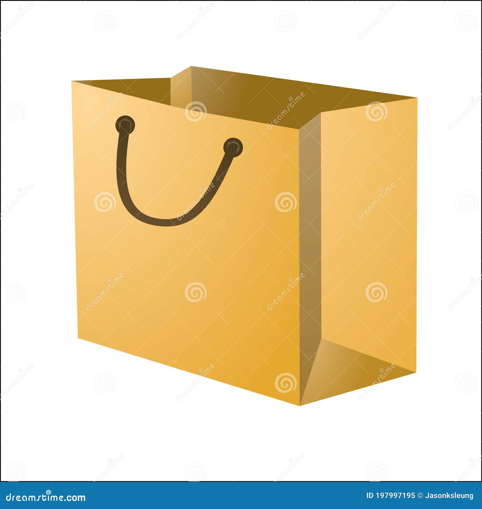 Paper bag graphic design stock illustration. Illustration of package