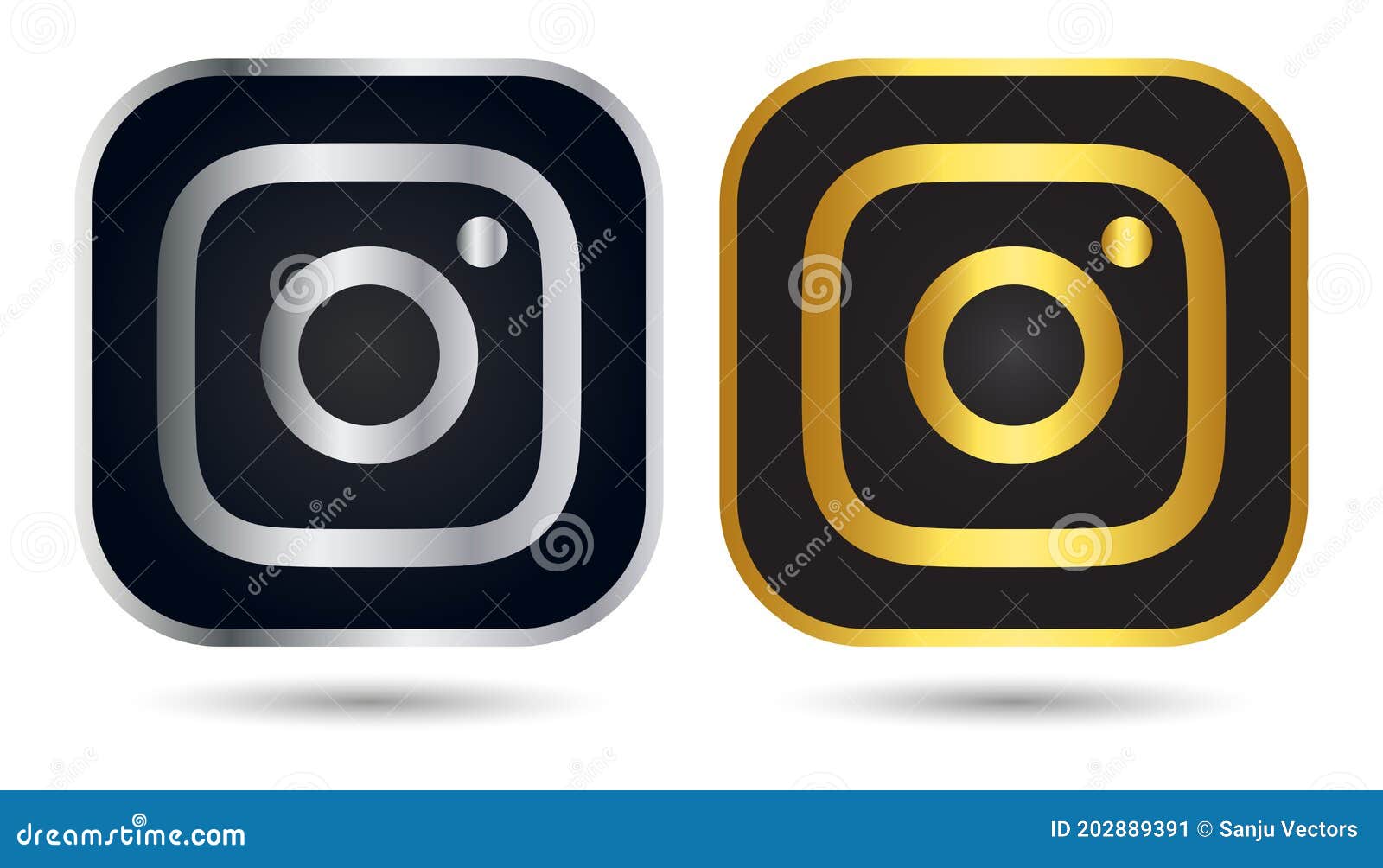 Luxury Instagram Logo Icon Design Vector Editorial Photo Illustration Of Vector Silver 291