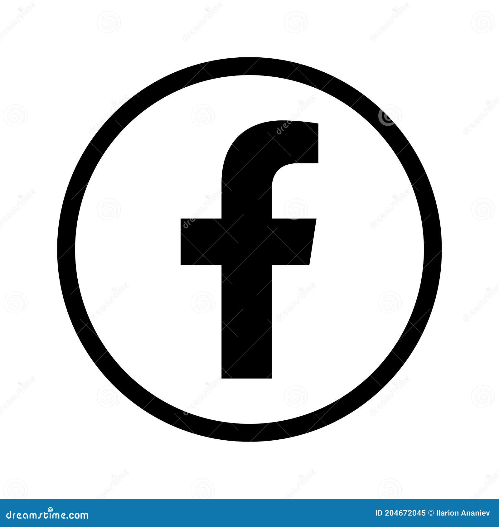 Facebook Logo - Vector - Black Silhouette Shape - Isolated. F Icon ...