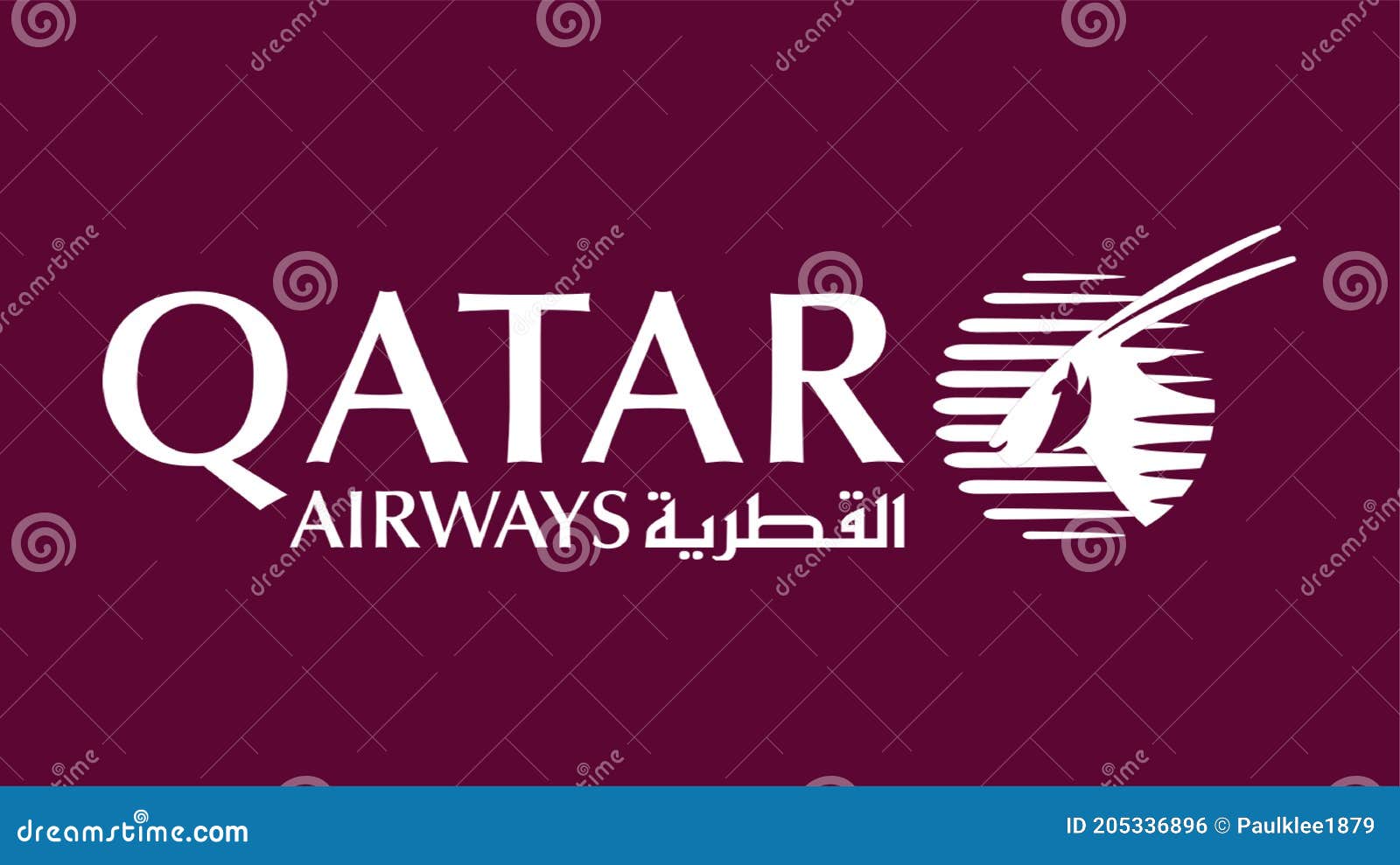 Qatar Airways Logo on White Background Editorial Photo ...