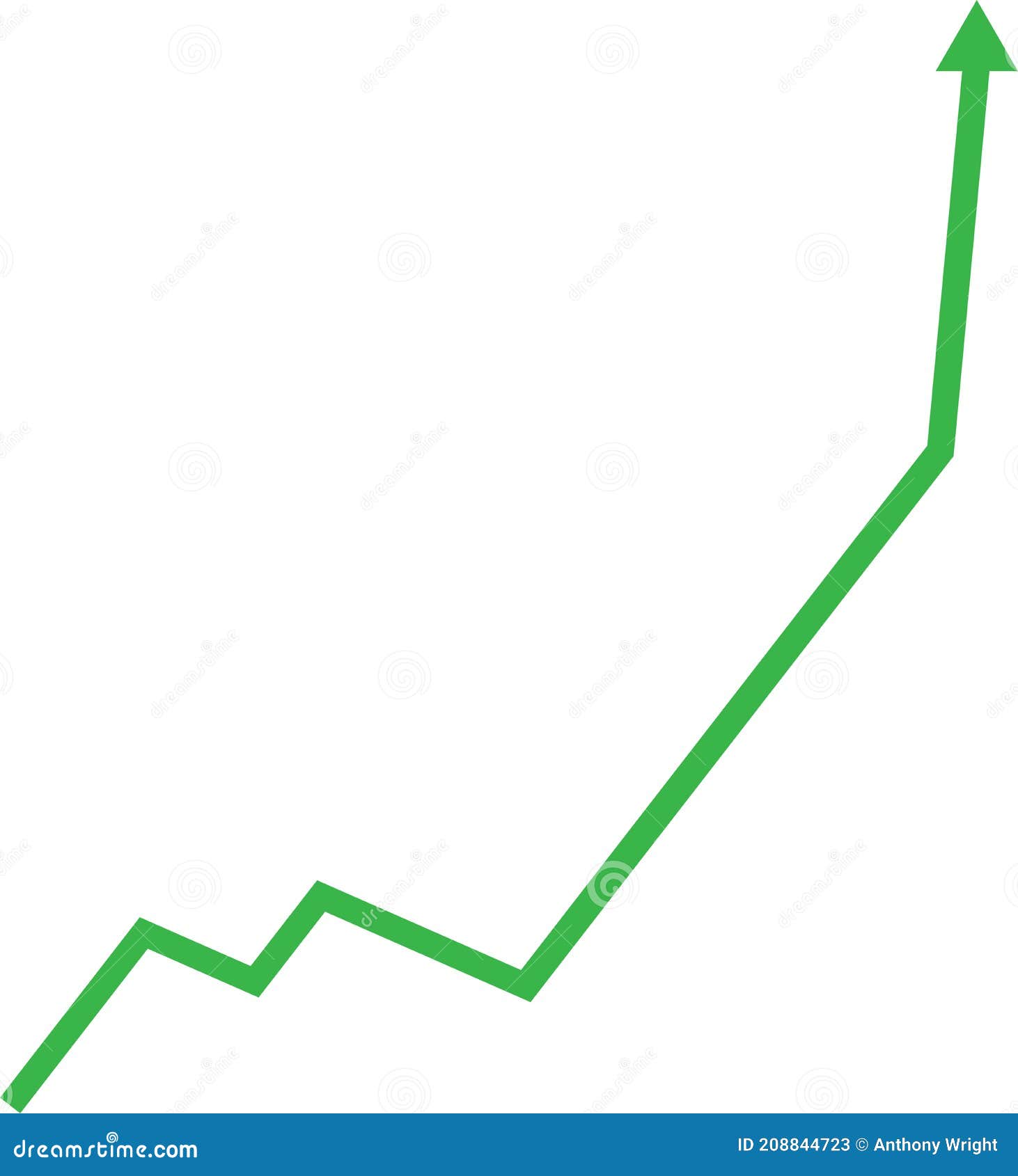 Stock Market Price Going Up Chart Stock Illustration Illustration of