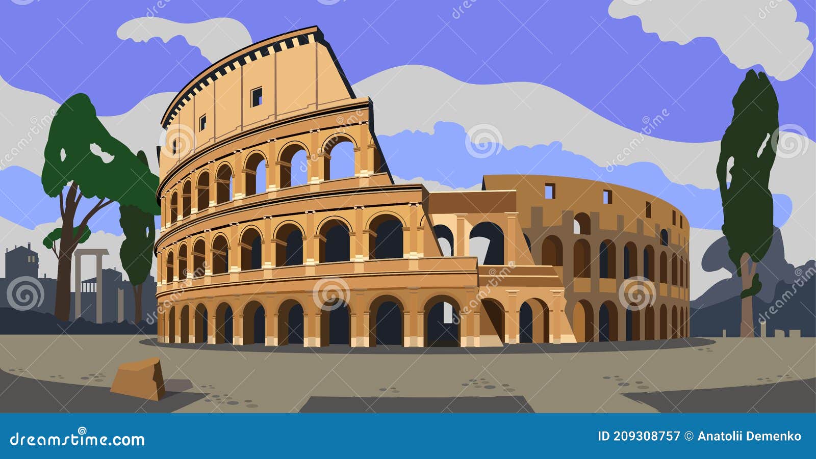 rome. coliseum. .
