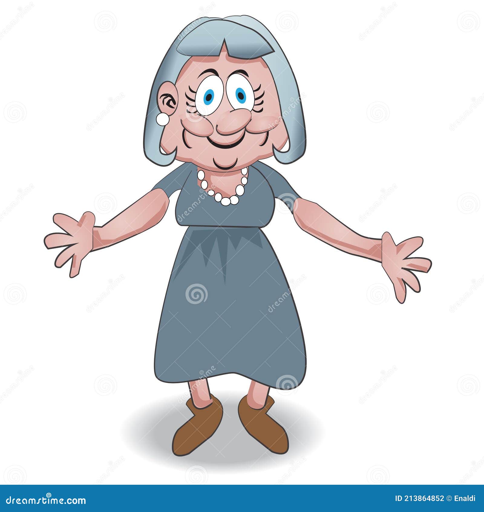Grandma Cartoon Character and Illustration Stock Vector - Illustration of  grandparent, animation: 213864852