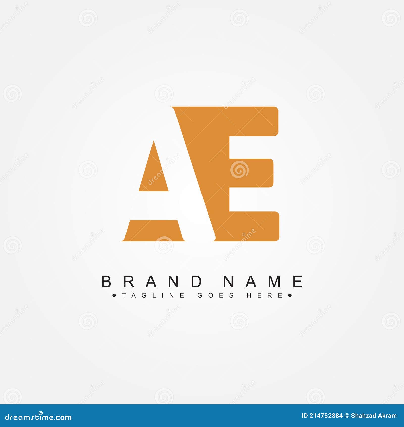 Initial Letter AE Logo - Simple Business Logo Stock Vector ...