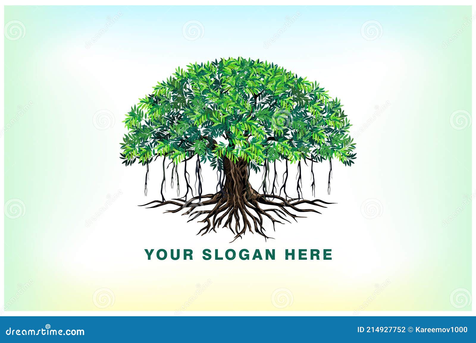 banyan tree and roots logo