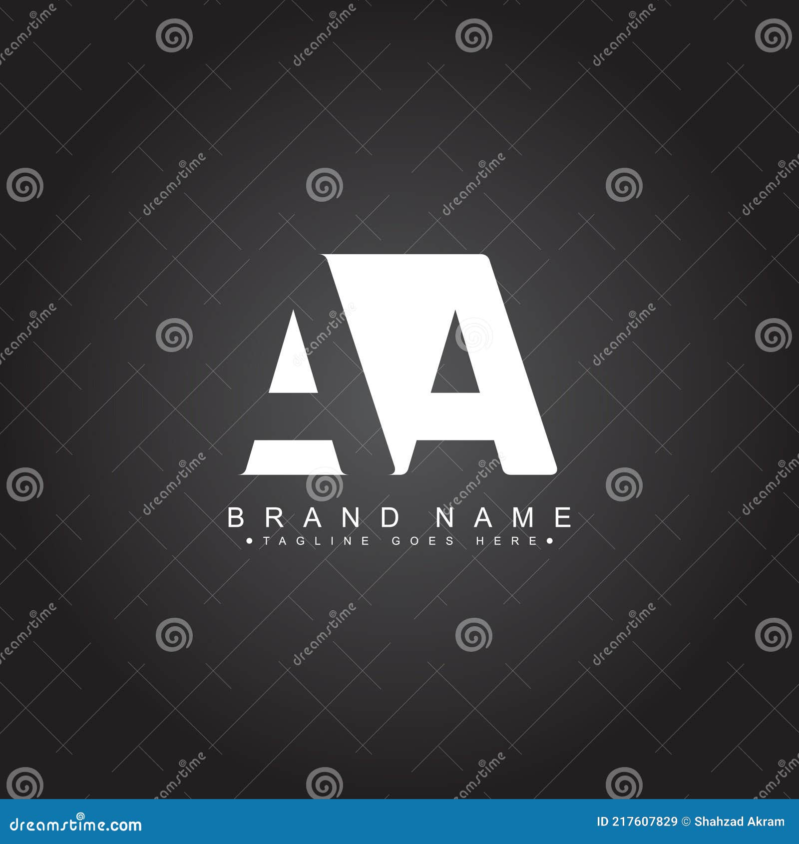 initial letter aa logo - minimal business logo