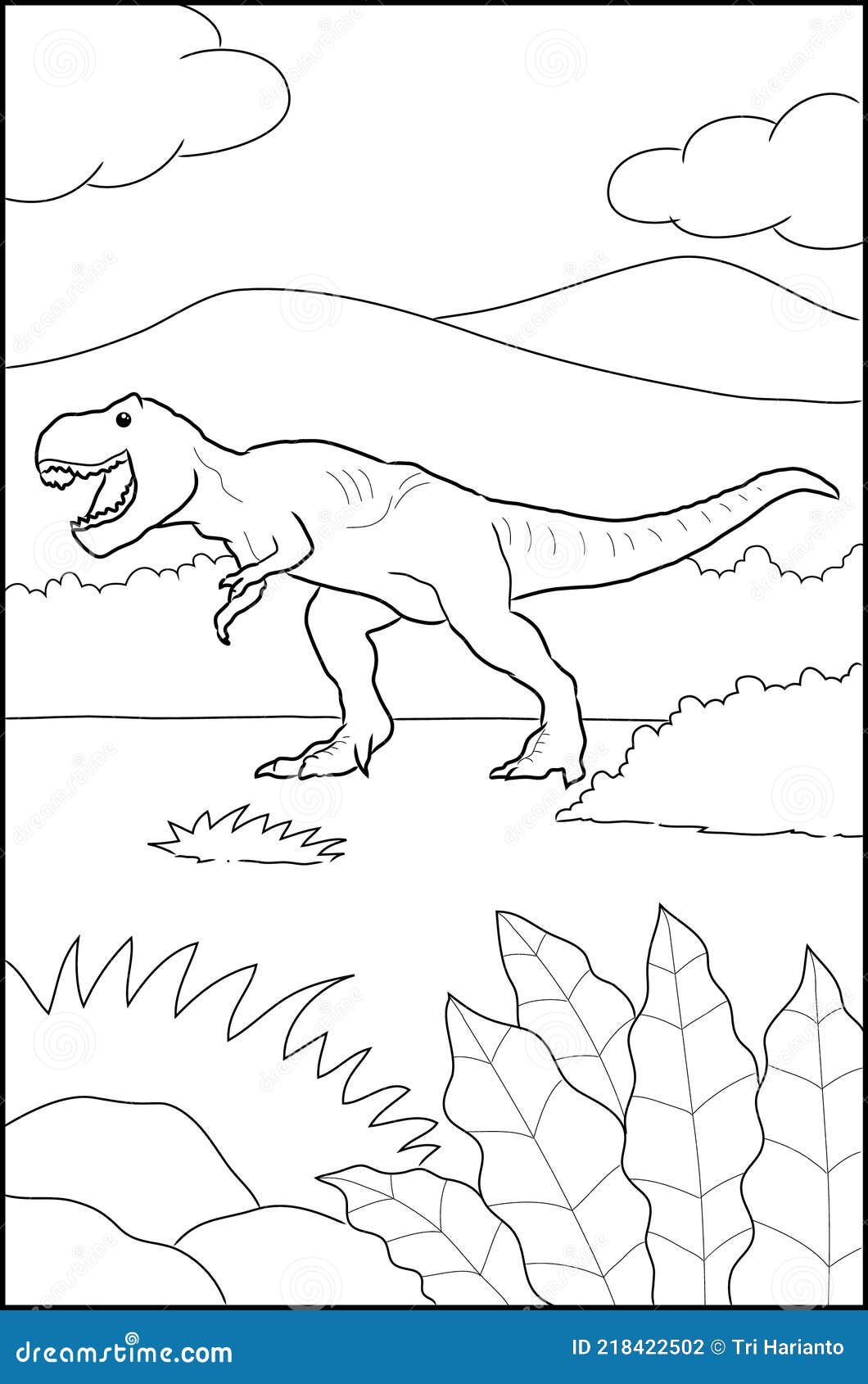 Dinosaur Tooth Coloring Pages