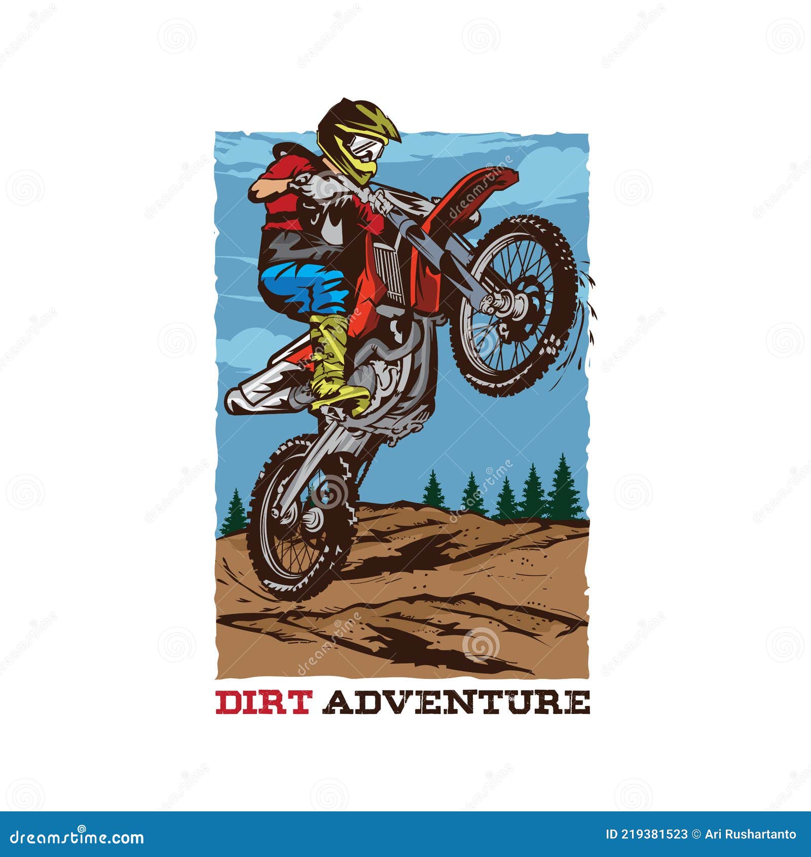 Extreme Adventure Competion Dirt Bike Sticker