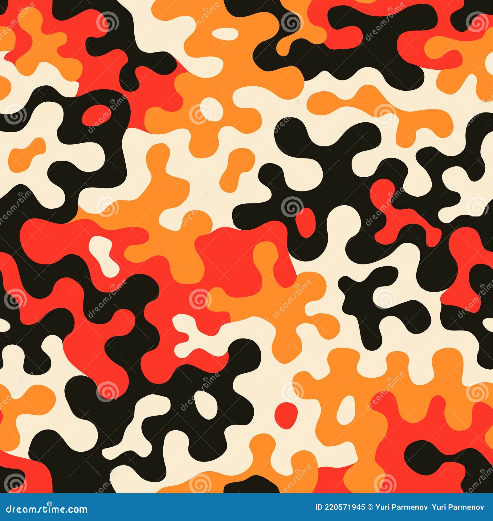 Fashionable Camo, Seamless Colorful Pattern for Your Design. Bright ...